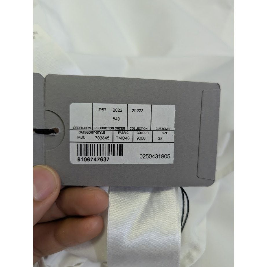 Balenciaga o1rshd1 Q:2 / Technical Poplin S/S Large Fit Shirt in White Size US S / EU 44-46 / 1 - 17 Thumbnail