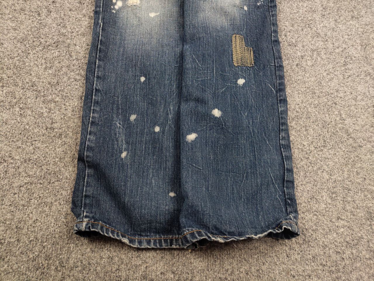 Japanese Brand VTG Y2K Japan Kick Distressed Faded Stretch Thunder Jeans Size US 34 / EU 50 - 6 Thumbnail