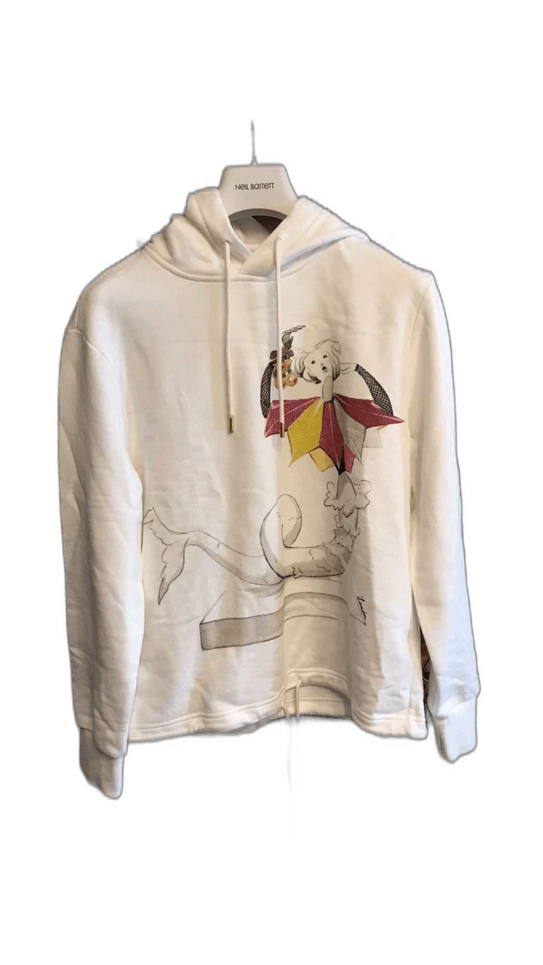 Lanvin Lanvin Cotton Hoodie with Drawstring Design Size US XS / EU 42 / 0 - 1 Thumbnail