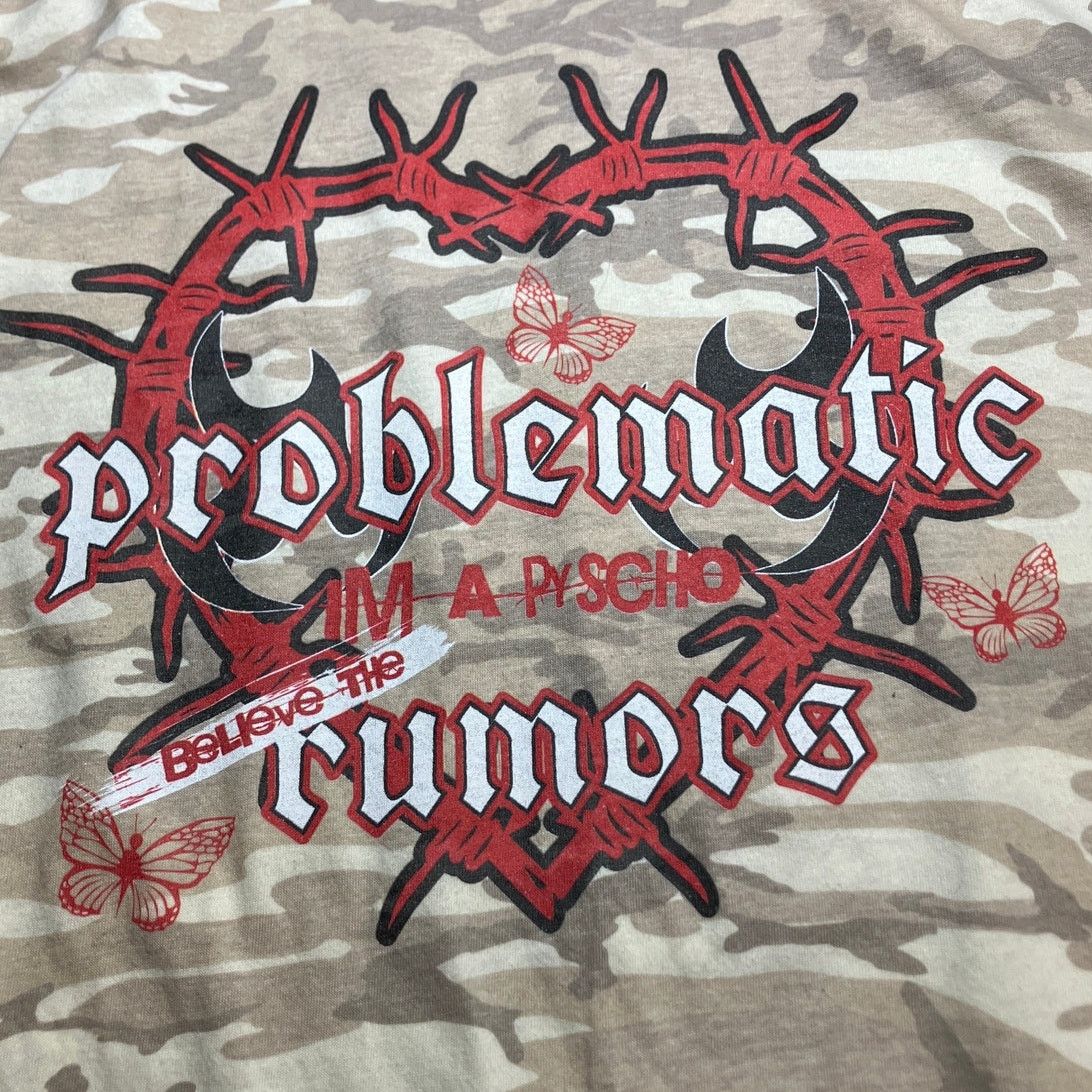 Other Live Tell Bad Guy Problematic Goth Graphic Camo T-shirt 2XL Size XXL / US 16-18 / IT 52-54 - 3 Thumbnail