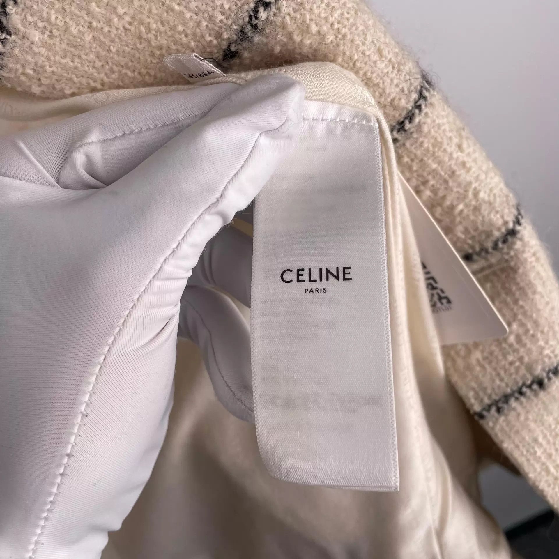 Celine Celine Cream Striped Gold Buttons Short Jacket 36 Size XS / US 0-2 / IT 36-38 - 7 Thumbnail