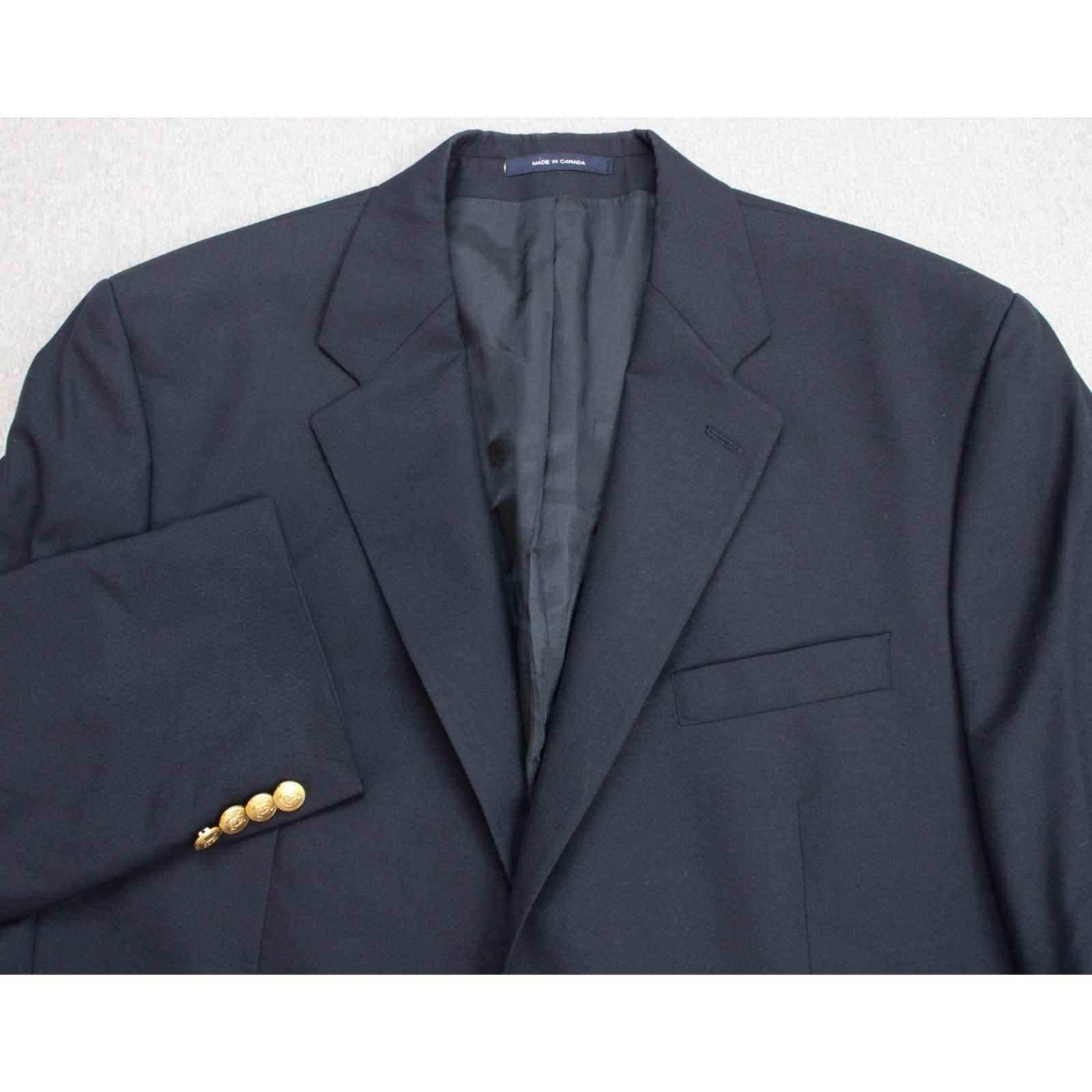 Chaps Chaps Ralph Lauren Blazer Mens 44L Navy Blue 100% Wool Size 44L - 1 Thumbnail