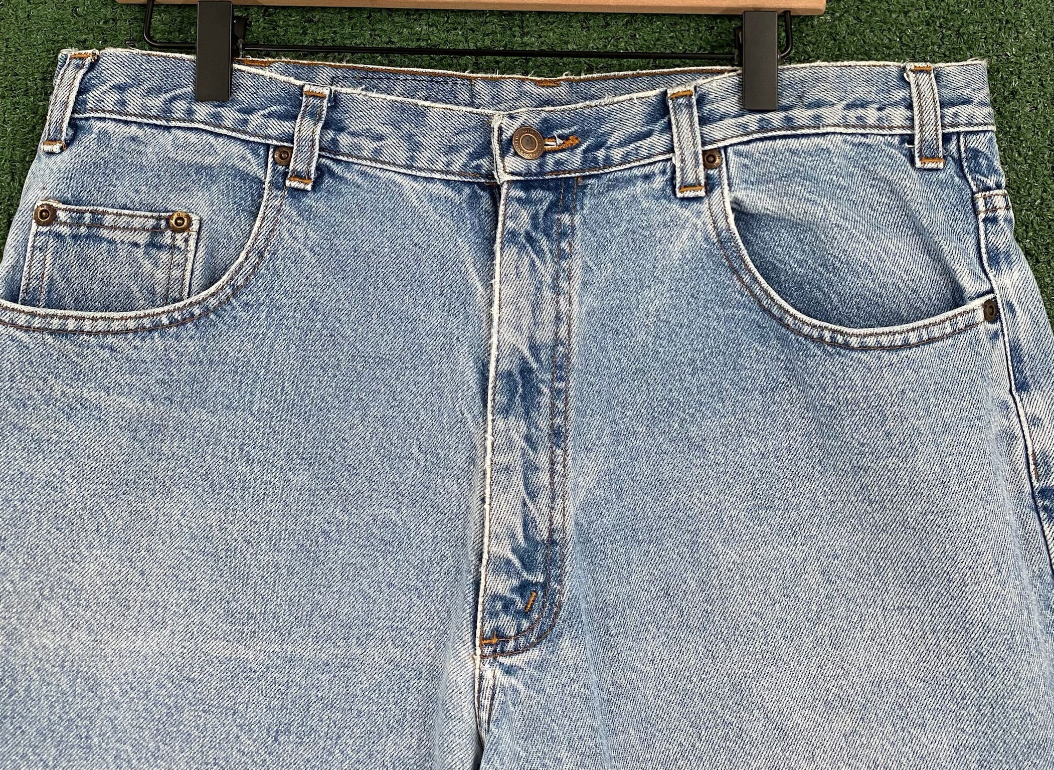 Vintage 90’s Light Wash Denim Jean Shorts Jorts Men’s Size 34 Size US 34 / EU 50 - 2 Thumbnail