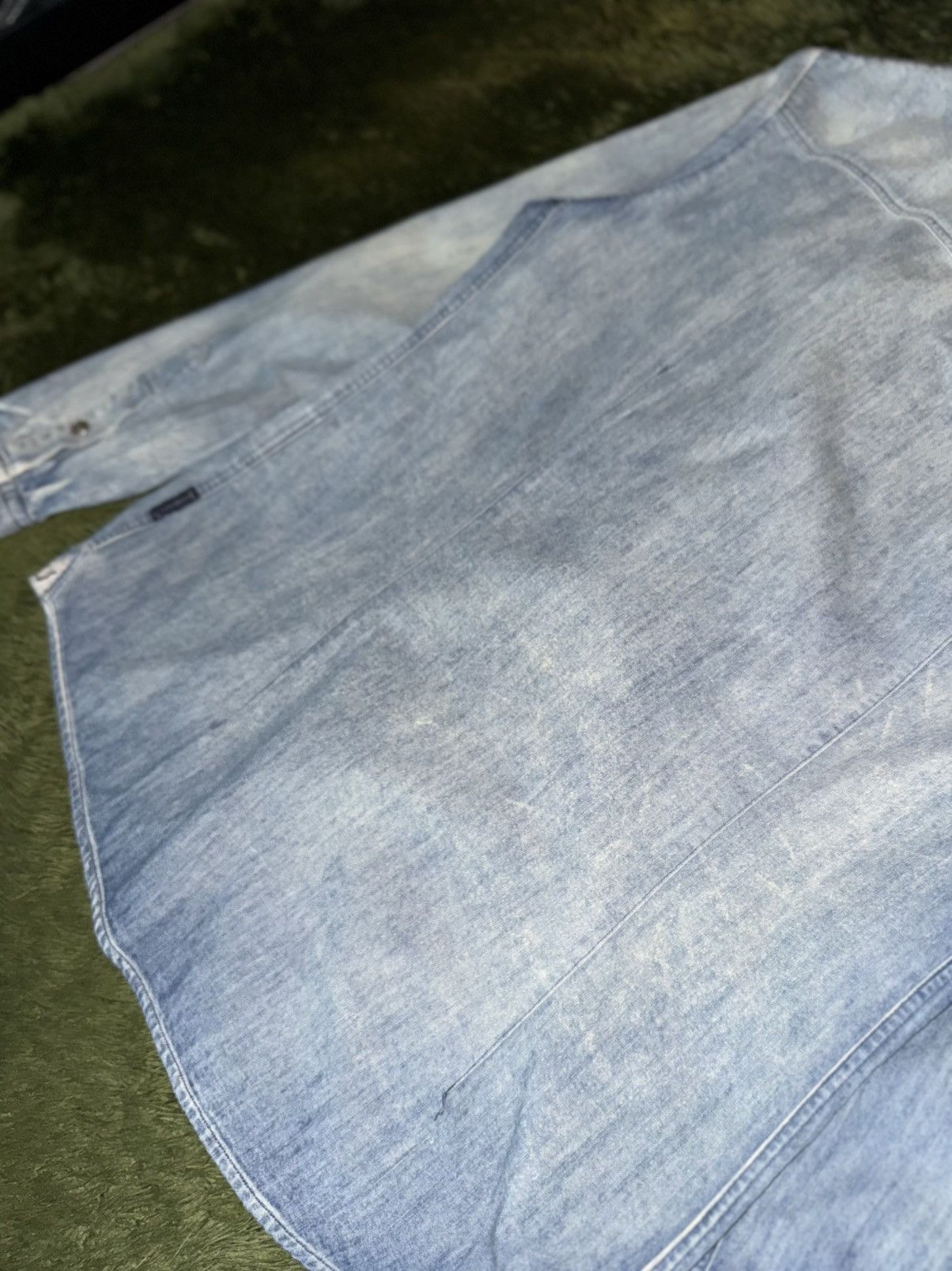 Armani [EU L] Armani Jeans Vintage Washed Western Denim Shirt Size US L / EU 52-54 / 3 - 11 Thumbnail