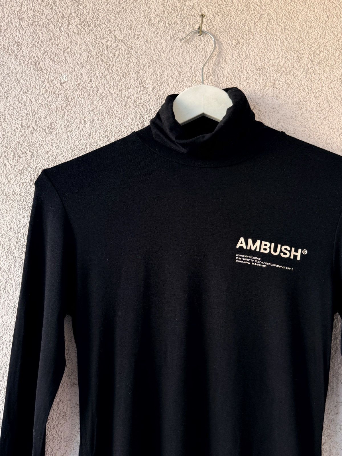 Ambush Design AMBUSH Women Black Viscose Turtleneck Long Sleeve Size M Size M / US 6-8 / IT 42-44 - 2 Thumbnail