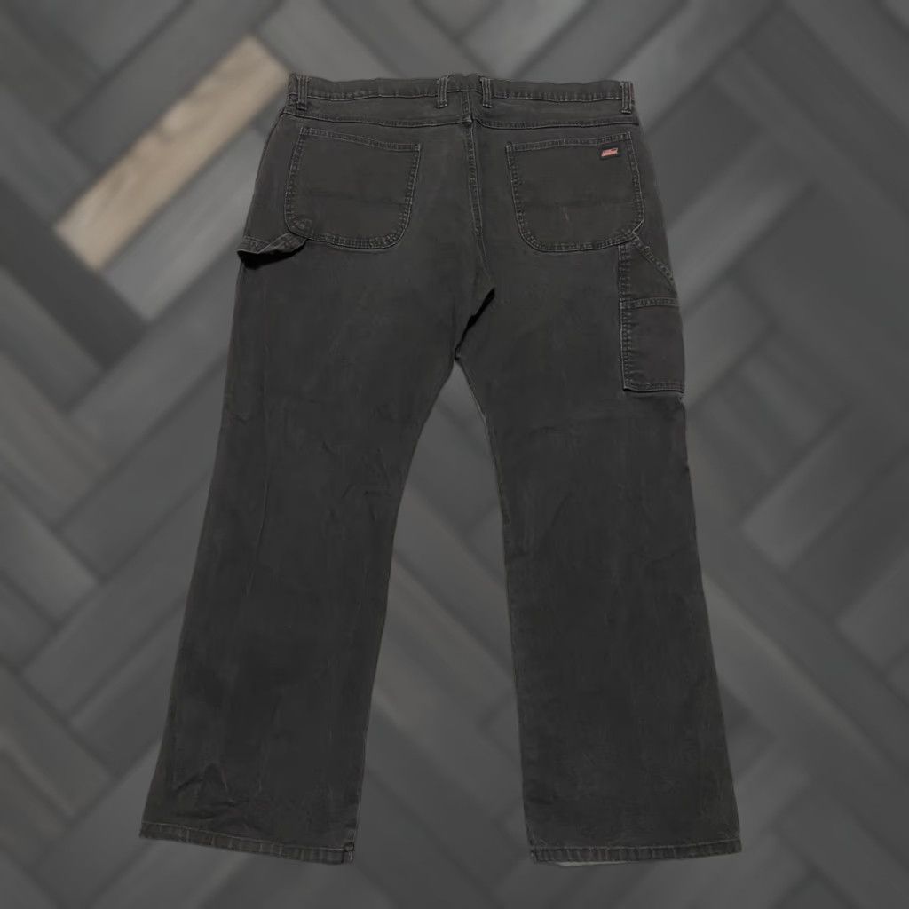 Dickies Genuine Dickies Jeans Dickies Men's 40×32 Black Canvas Cotton Spandex Classic Straight Carpenter Work Jeans 40in Inseam Relaxed Regular Size US 40 / EU 56 - 1 Thumbnail