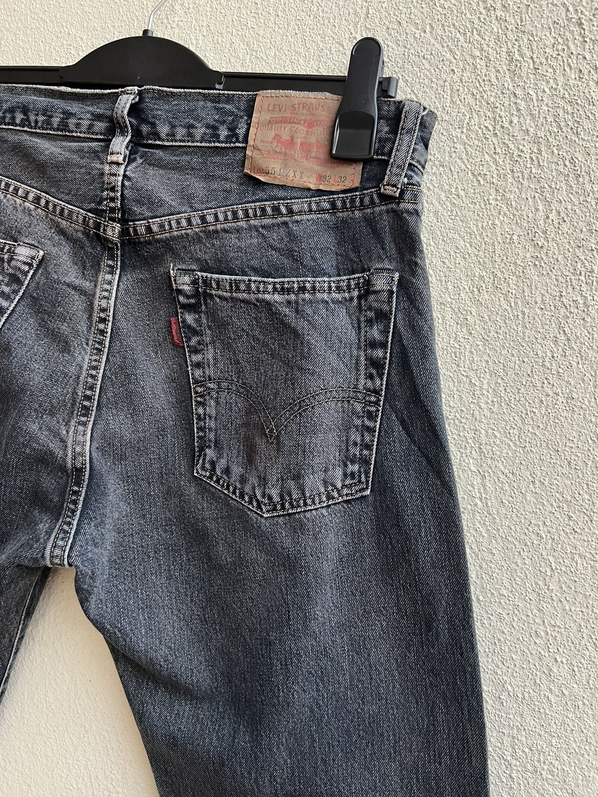 Levi's Vintage Clothing Vintage LVC Levi’s 551Z XX Distressed Denim Selvedge Jeans Size US 32 / EU 48 - 20 Thumbnail
