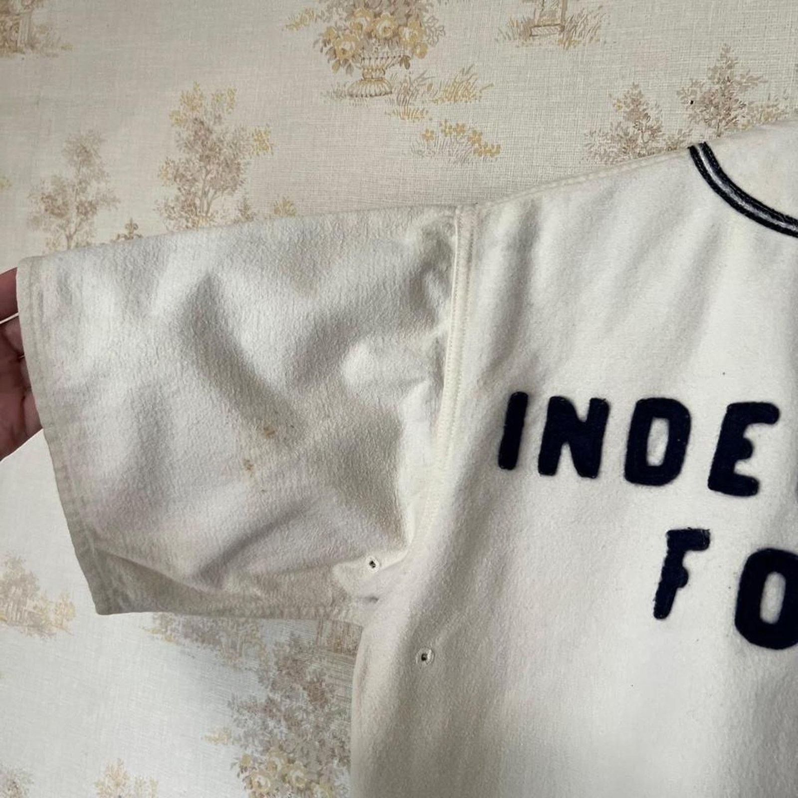Vintage 1940s Inderrieden Foods Baseball Jersey | Pepperell | Size M Size US M / EU 48-50 / 2 - 14 Thumbnail