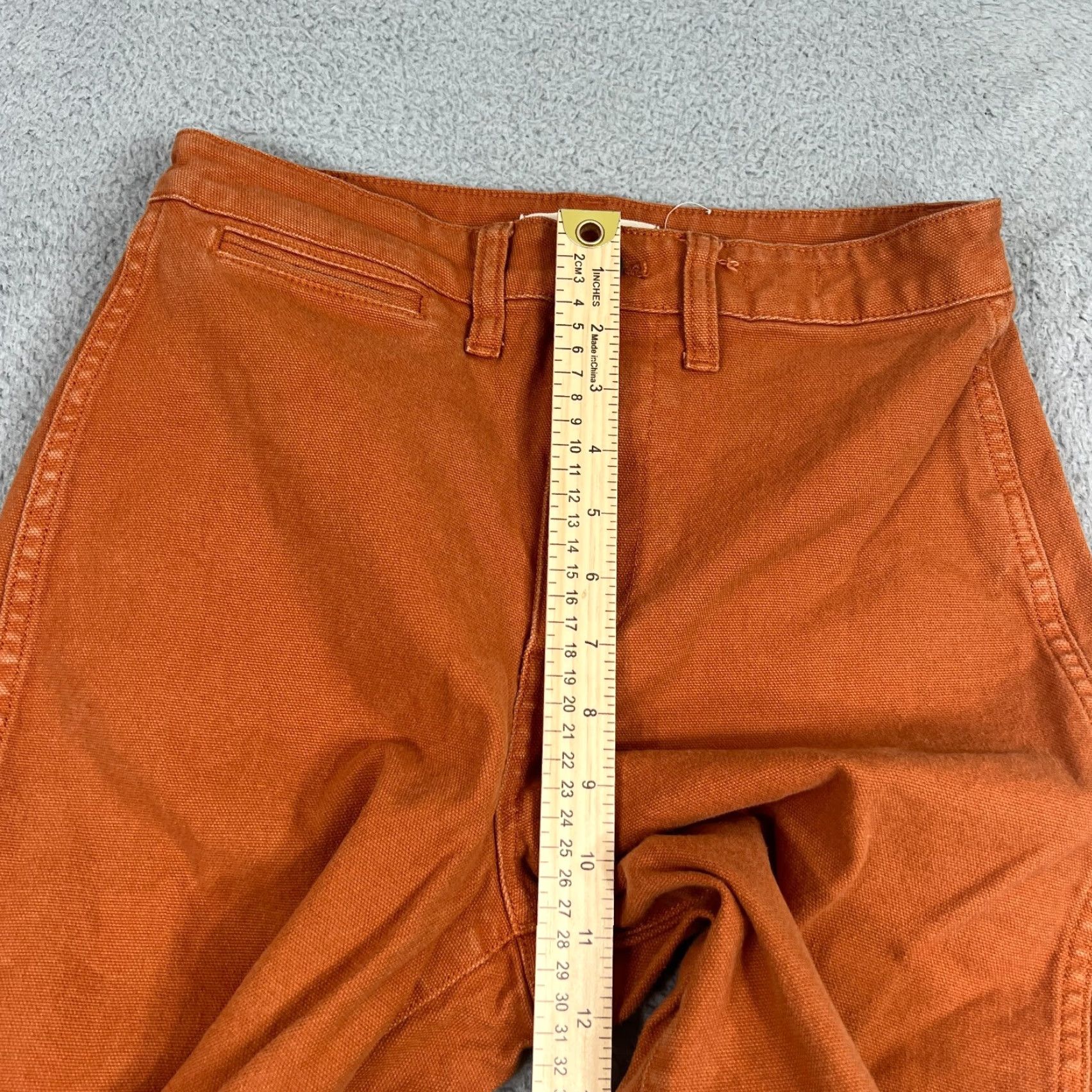 Madewell VINTAGE Madewell Pants Womens 25 Orange Wide Leg Crop 90s Bohemian Size 42" / US 20 - 4 Thumbnail