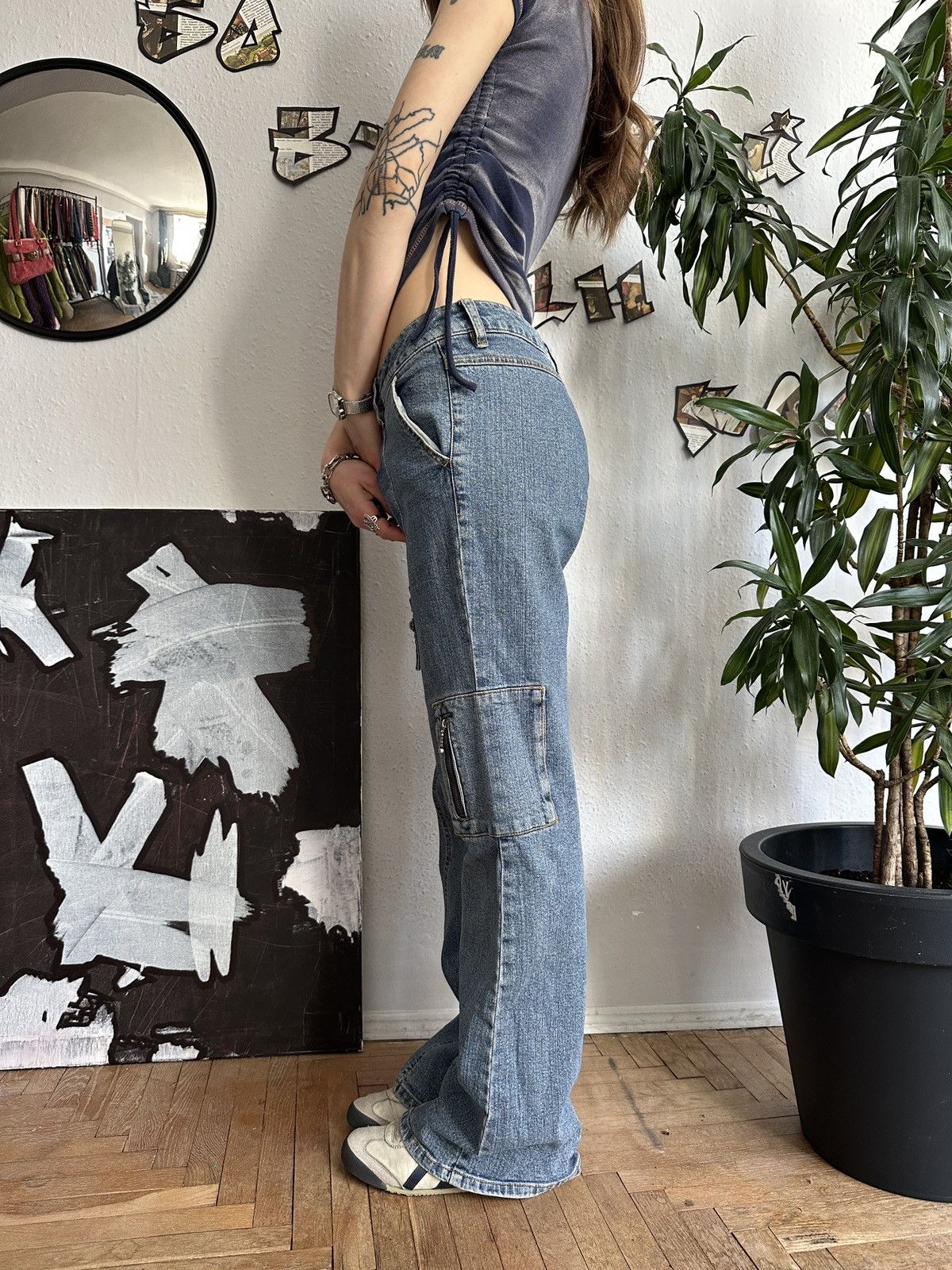If Six Was Nine × Seditionaries Vintage Jeans Sexy Mid Rise Washed Distressed Denim Pocket Size 32" / US 10 / IT 46 - 8 Thumbnail
