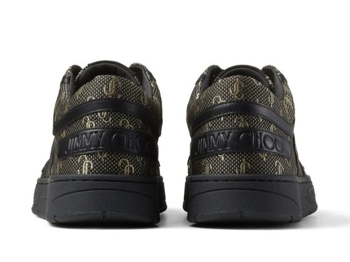 Jimmy Choo Jimmy Choo: Black/Gold Monogram Sneakers (BRAND NEW) Size US 9 / EU 42 - 2 Thumbnail