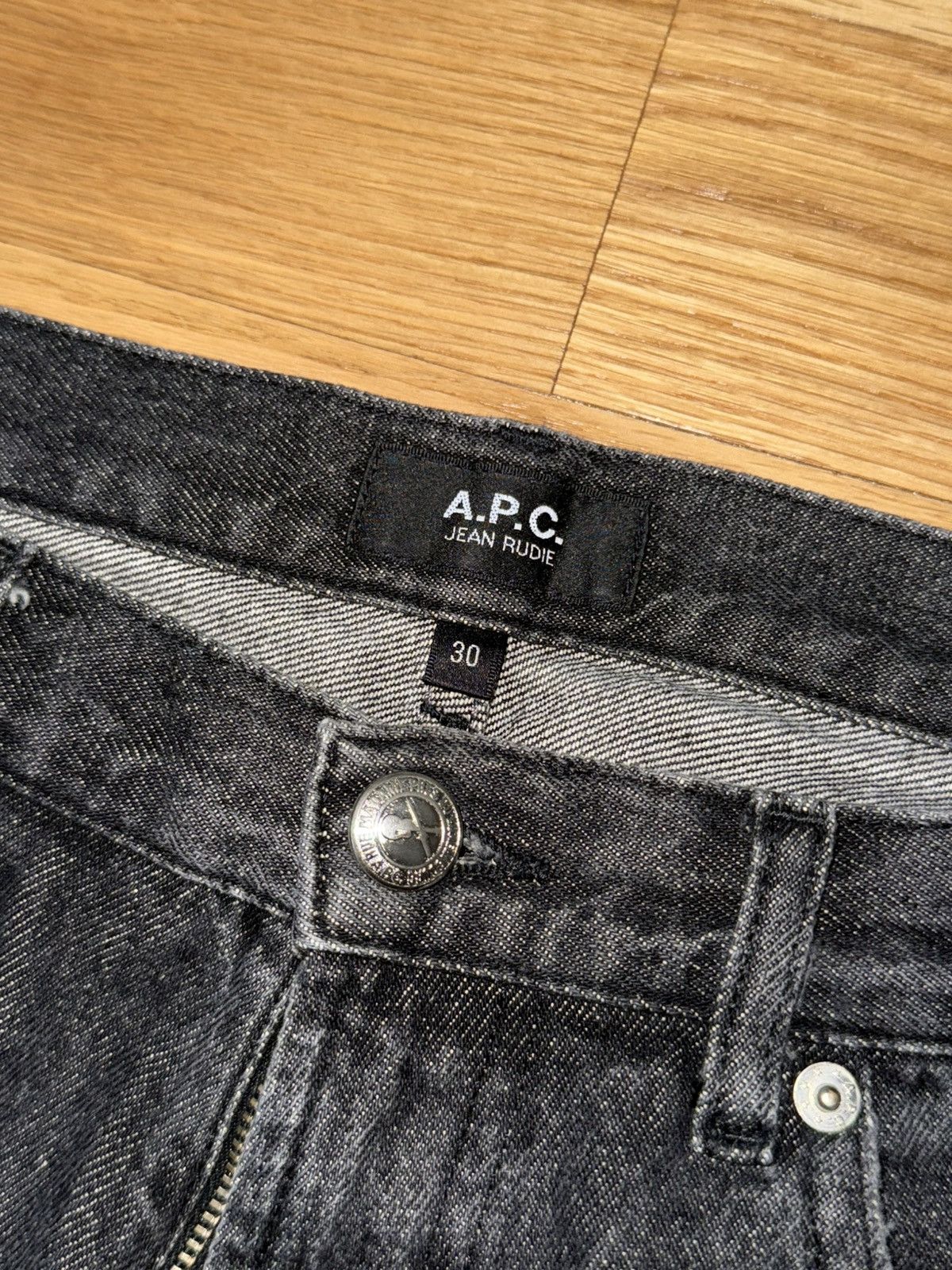 A.P.C. APC Denim Jeans - Raw Edge, Cropped, Grey Size US 30 / EU 46 - 2 Thumbnail