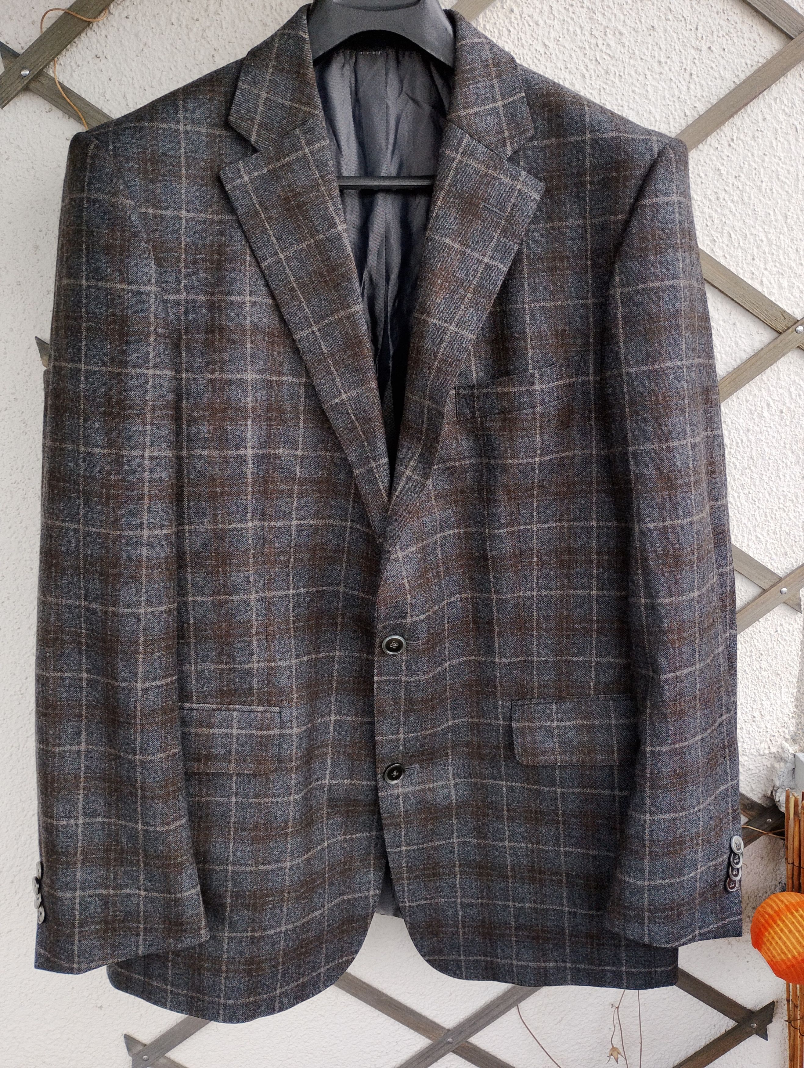 Swagger Eduard Dressler Loro Piana Super120's Wool Blazer 52 Size 52S - 1 Thumbnail