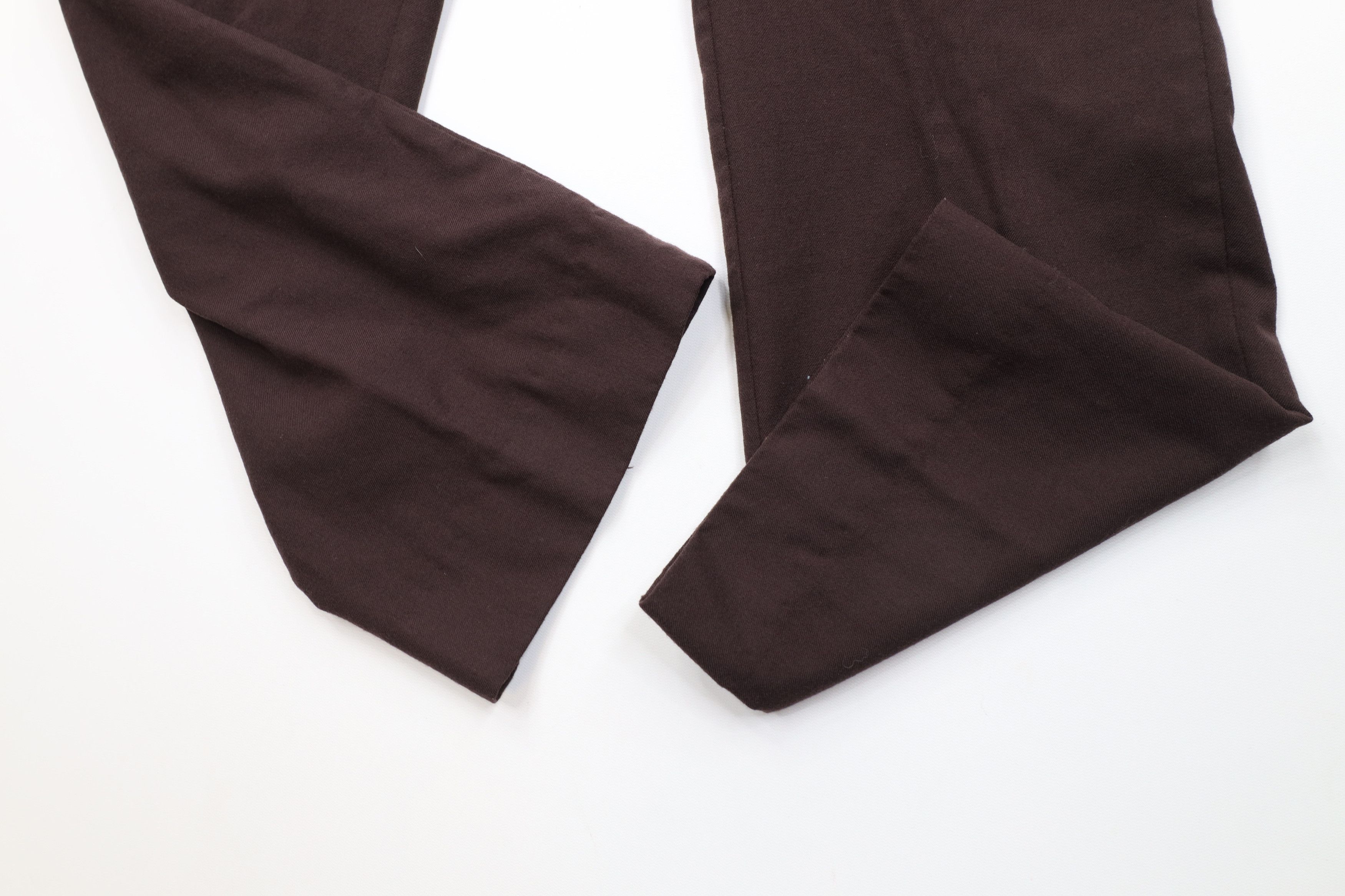 Vintage Vintage 70s Streetwear Wool Wide Leg Chino Pants Brown USA Size US 34 / EU 50 - 5 Thumbnail