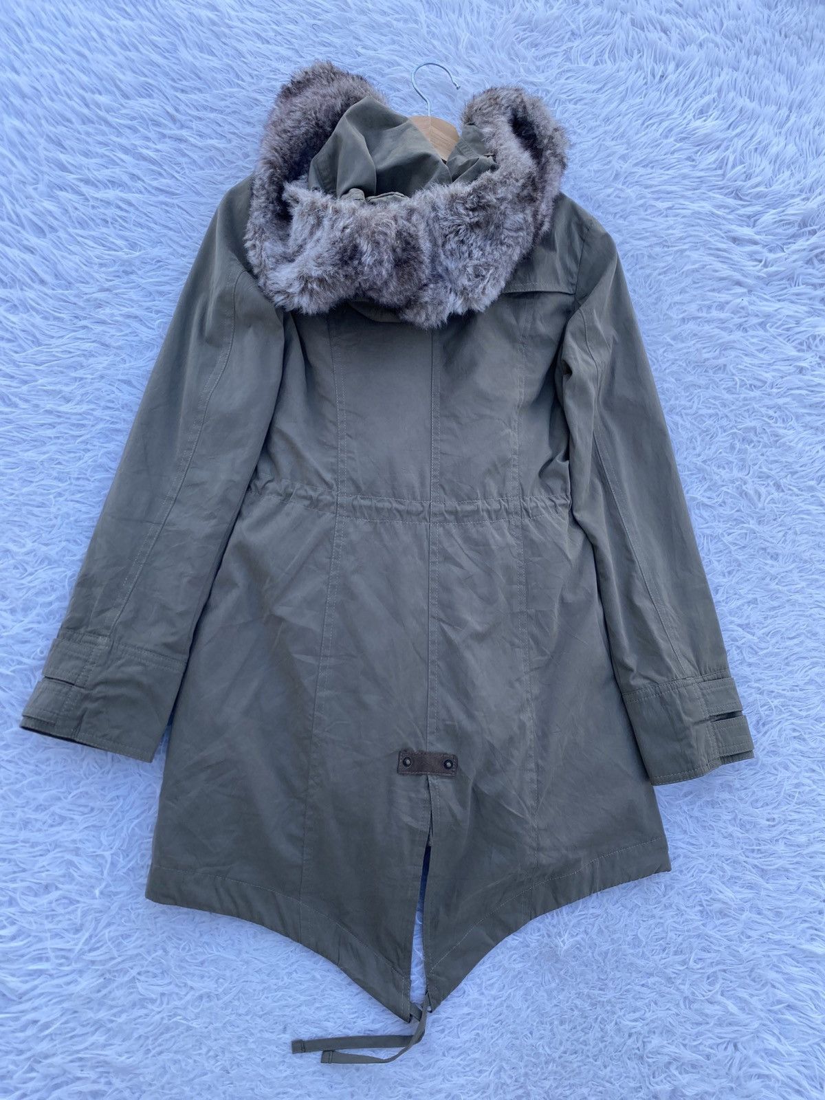 Tornado Mart Rare Femme Tornado Mart Faux Fur Frill Hooded Coat Jacket Size S / US 4 / IT 40 - 19 Thumbnail