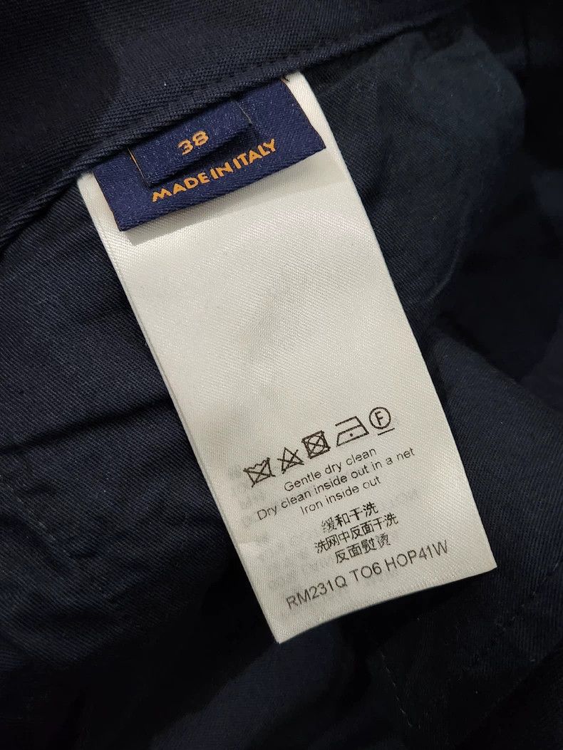 Louis Vuitton Louis Vuitton Dark Blue Mid-Rise Side Pockets Straight Leg Size US 38 / EU 54 - 7 Thumbnail