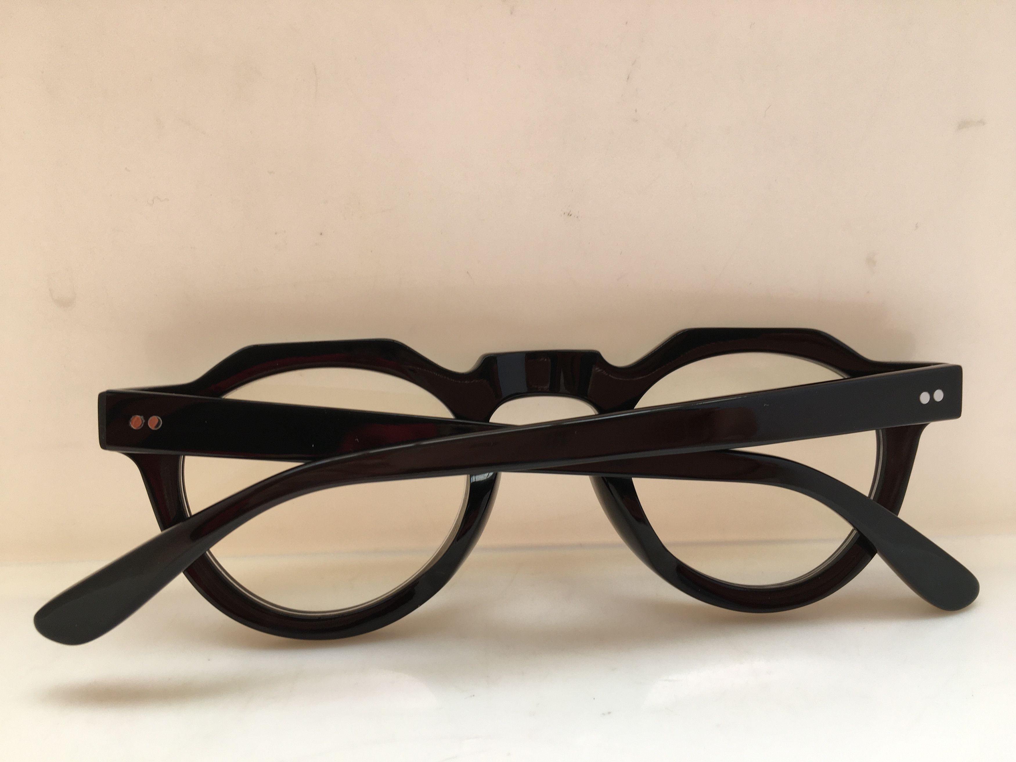 Lesca Lunetier Lesca Lunetier Genuine Horn PICA Architect Eyeglasses Size ONE SIZE - 8 Thumbnail