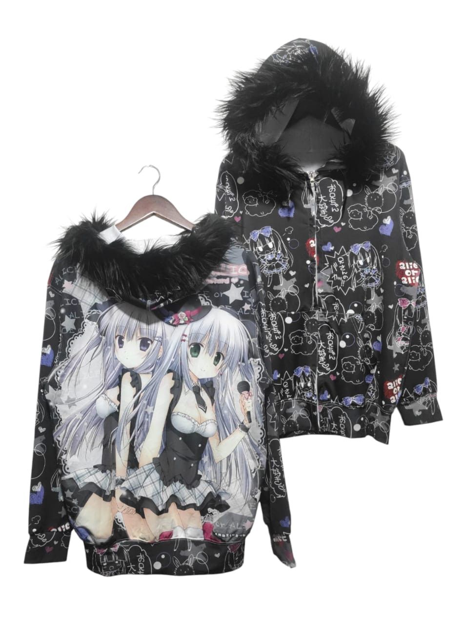 Anime Alice or Alice Zip Fur Hoodie Parka i6w9 LGB style Size US L / EU 52-54 / 3 - 1 Thumbnail