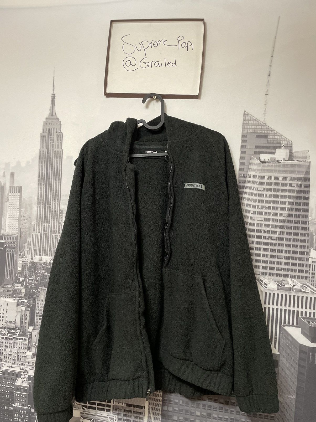 Fear of God 🔥Fear of God Essentials Polar Fleece Jacket Black SZ Medium Size US M / EU 48-50 / 2 - 1 Thumbnail