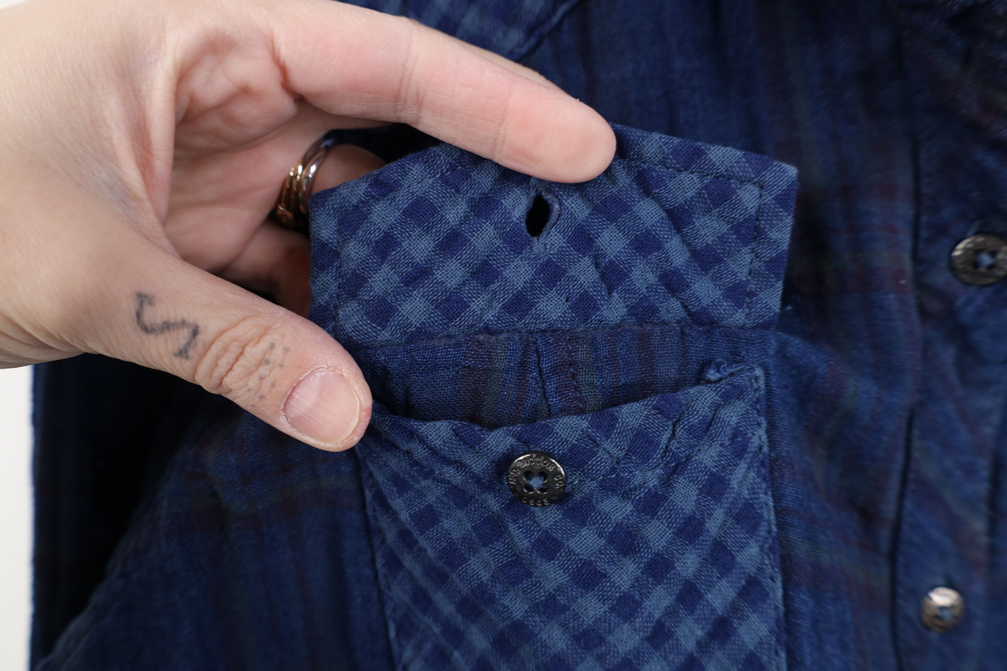 Harley Davidson Vintage Harley Davidson Flannel Collared Button Shirt Size L / US 10 / IT 46 - 9 Thumbnail