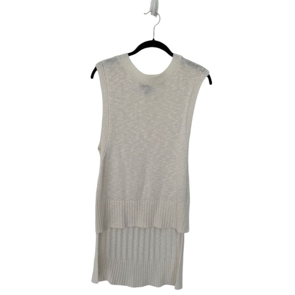 Express Express SZ M white high-low sweater vest Size M / US 6-8 / IT 42-44 - 1 Thumbnail