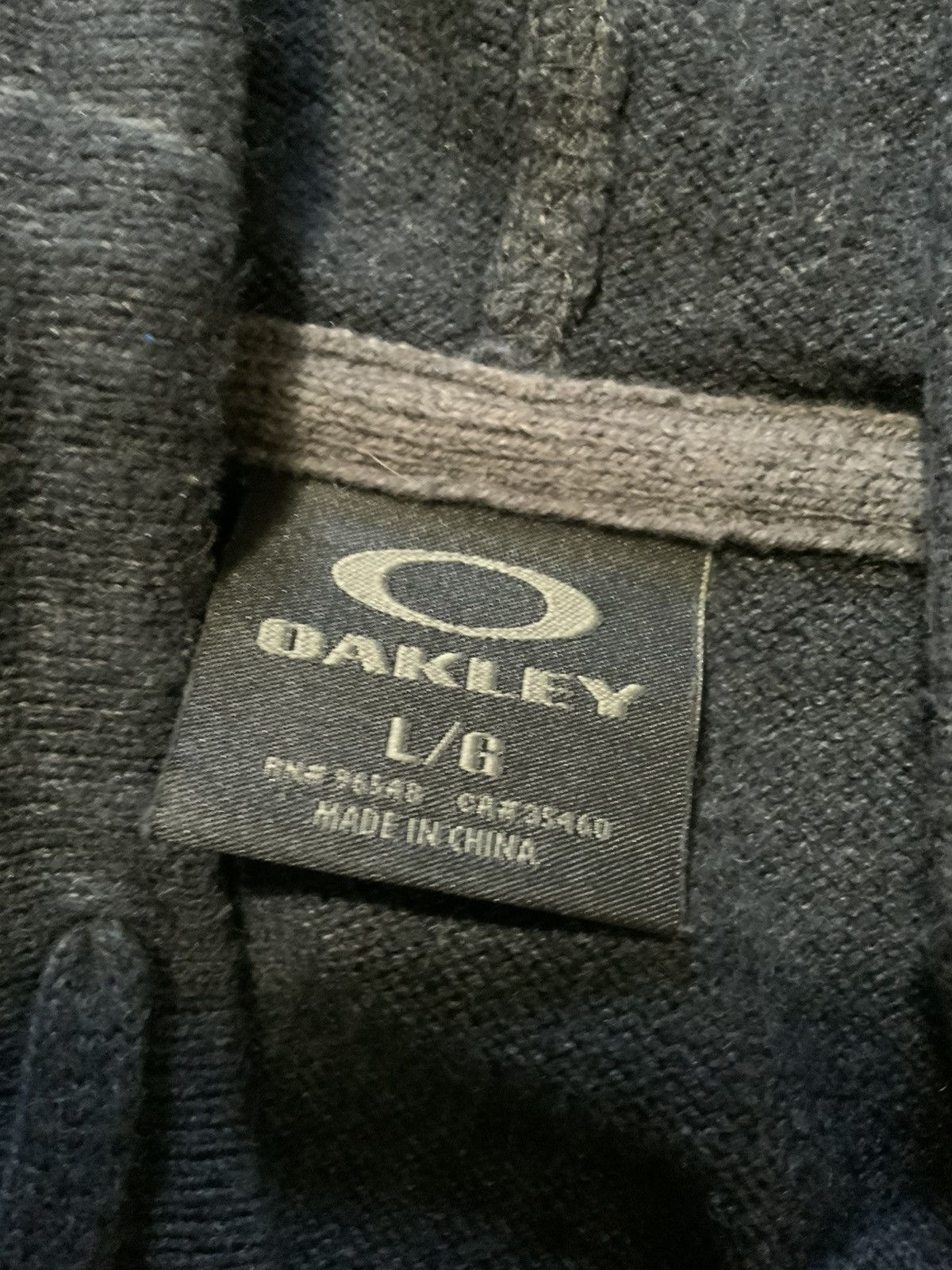 Oakley Oakley Charcoal Grey Knit Full Zip Hooded Sweater Jacket Size US L / EU 52-54 / 3 - 5 Thumbnail