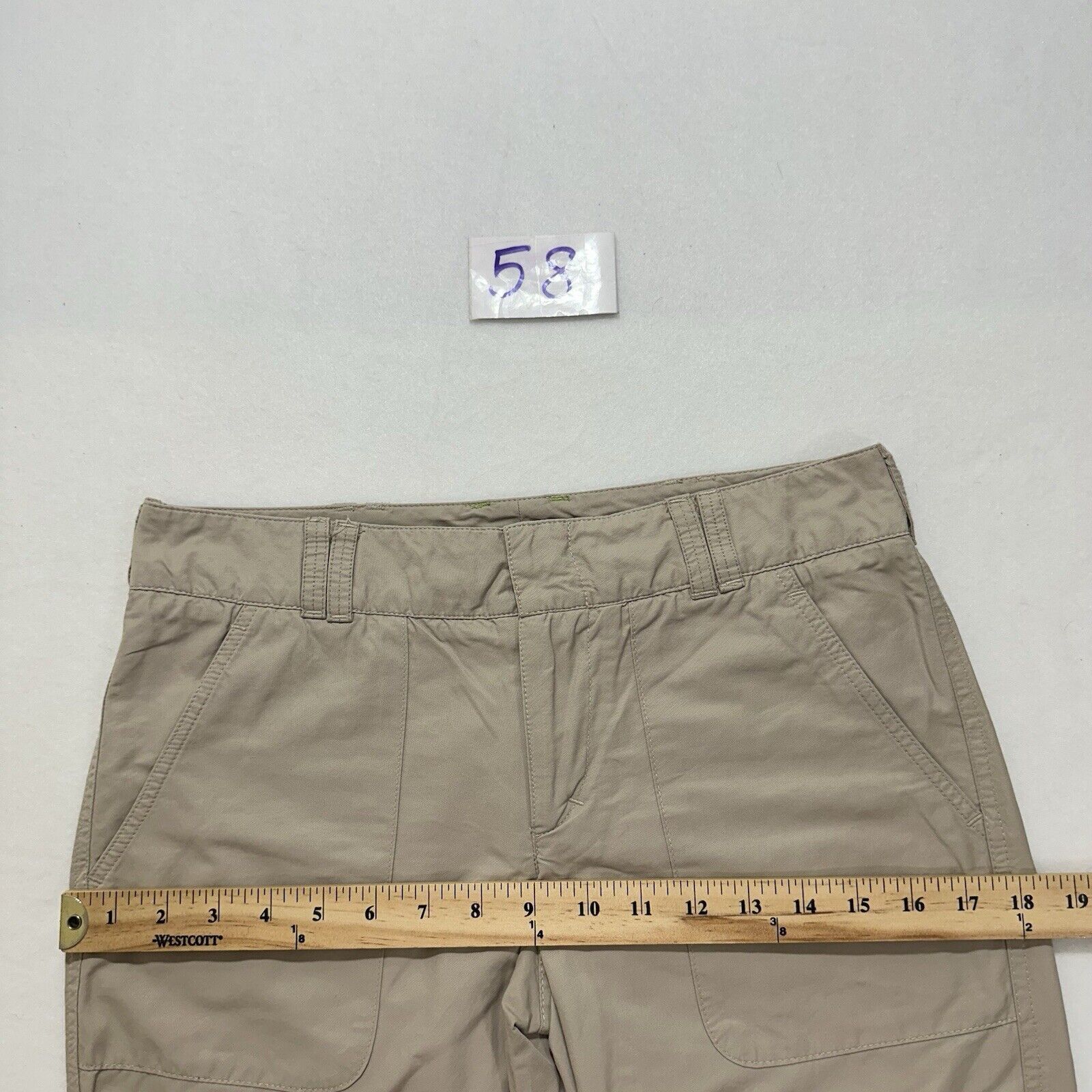 Vince Vince 2 Capri Chino Beige Pants Flat Front Zip Ankles Size 26" / US 2 / IT 38 - 16 Thumbnail