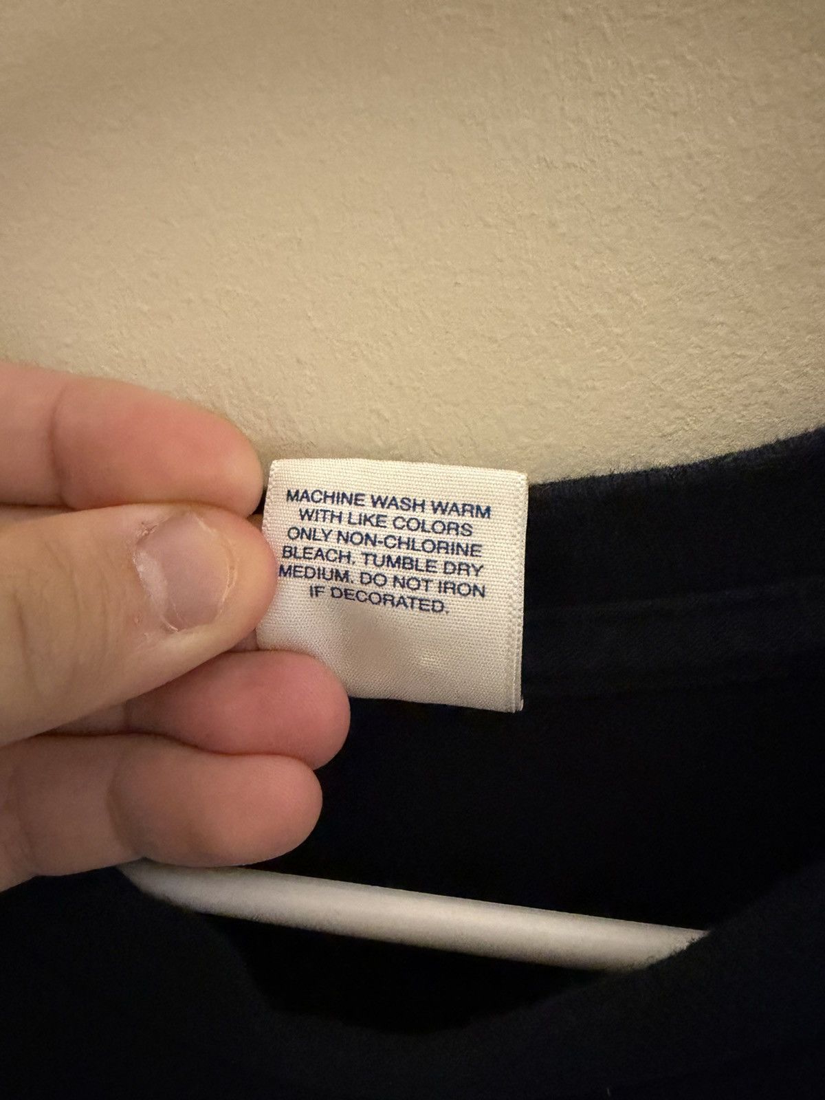 Supreme Supreme SS17 Everyone Asks Me Tee (Navy) Size US L / EU 52-54 / 3 - 4 Thumbnail