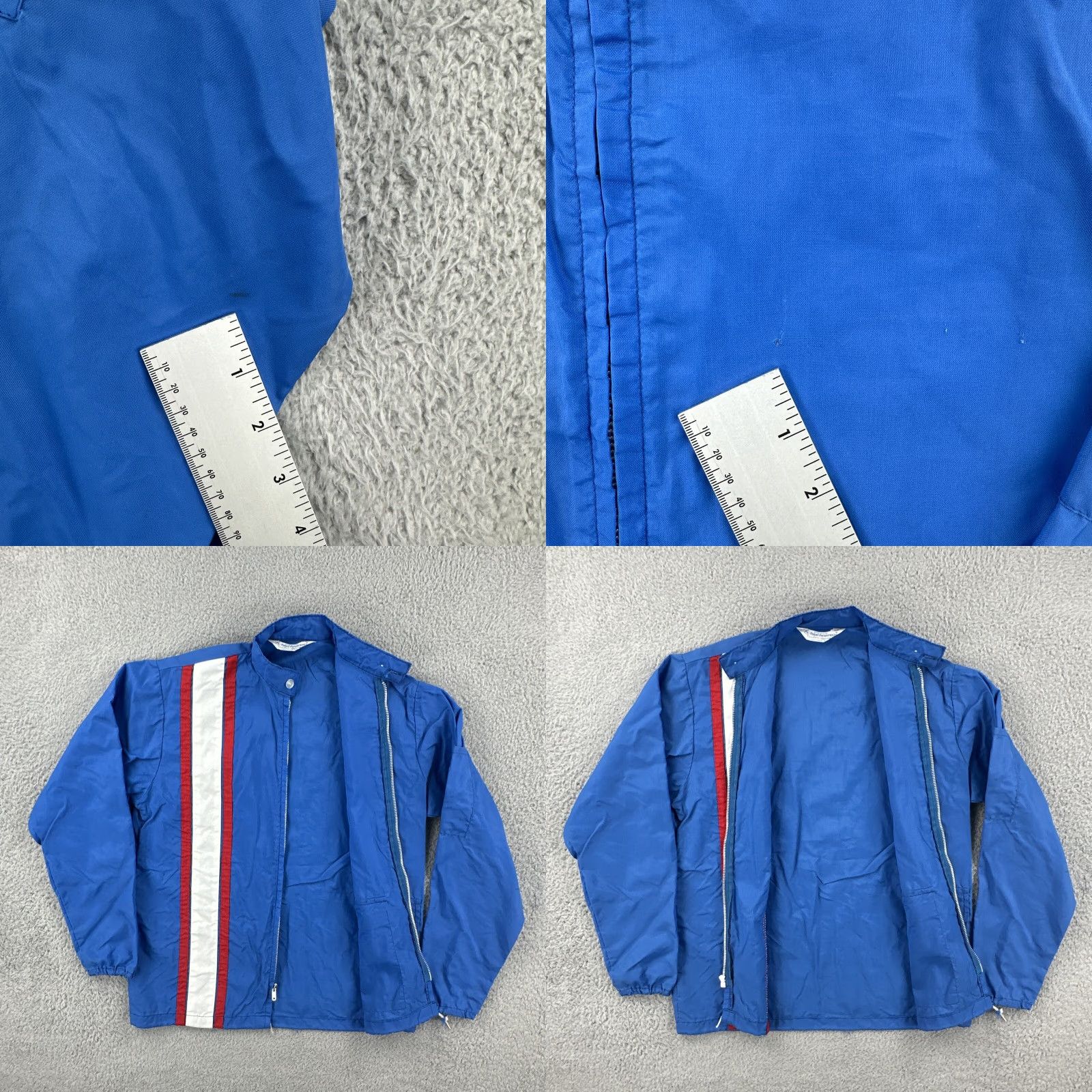 Vintage VINTAGE Ebert Enterprises Nylon Full Zip Jacket Blue Small 60s USA Mens Size US S / EU 44-46 / 1 - 11 Thumbnail