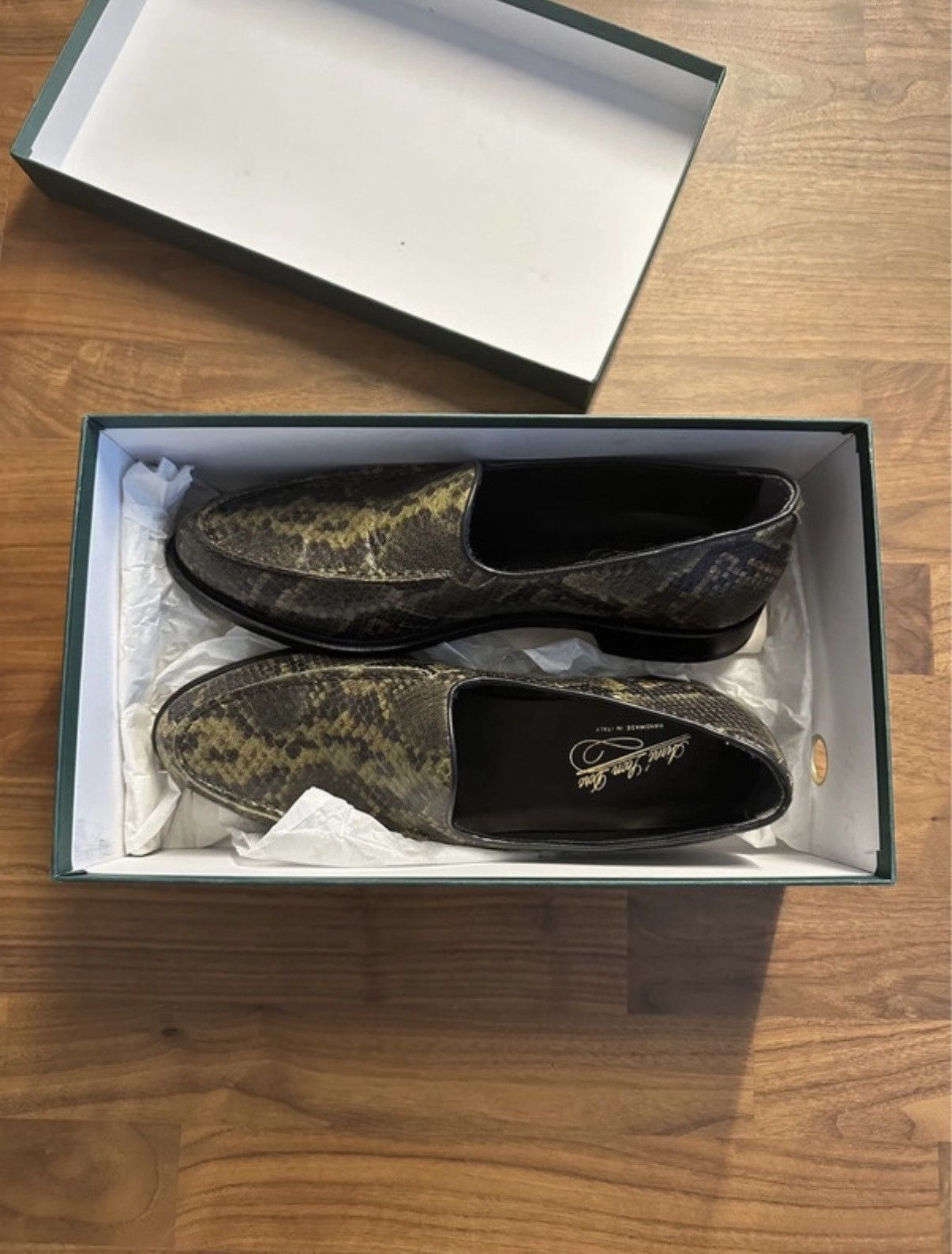 Aime Leon Dore Aimé Leon Dore venetian loafer snakeskin Size US 12 / EU 45 - 1 Thumbnail