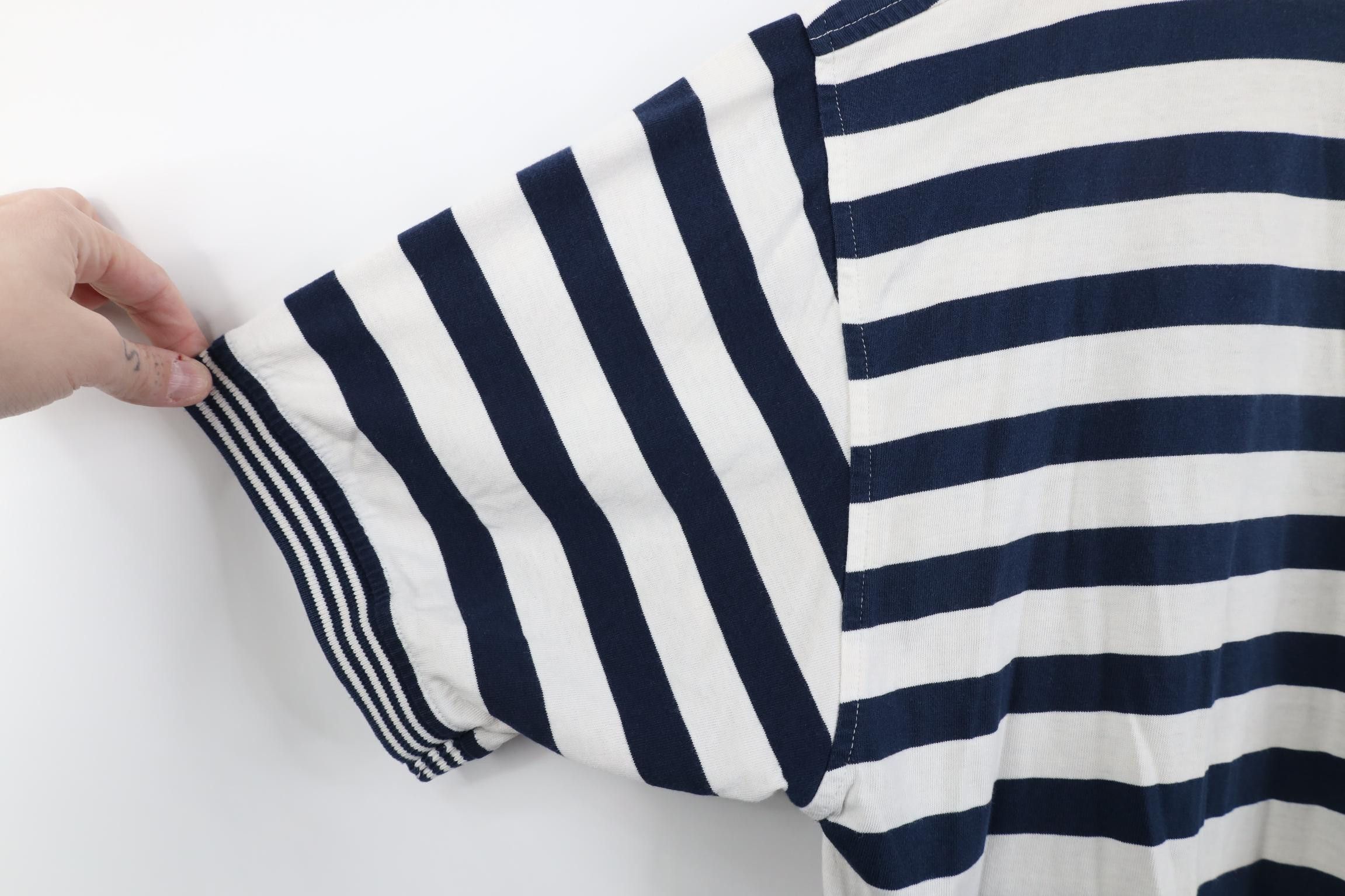 Tommy Hilfiger Vintage 90s Tommy Hilfiger Crest Striped Henley T-Shirt Size US L / EU 52-54 / 3 - 8 Thumbnail