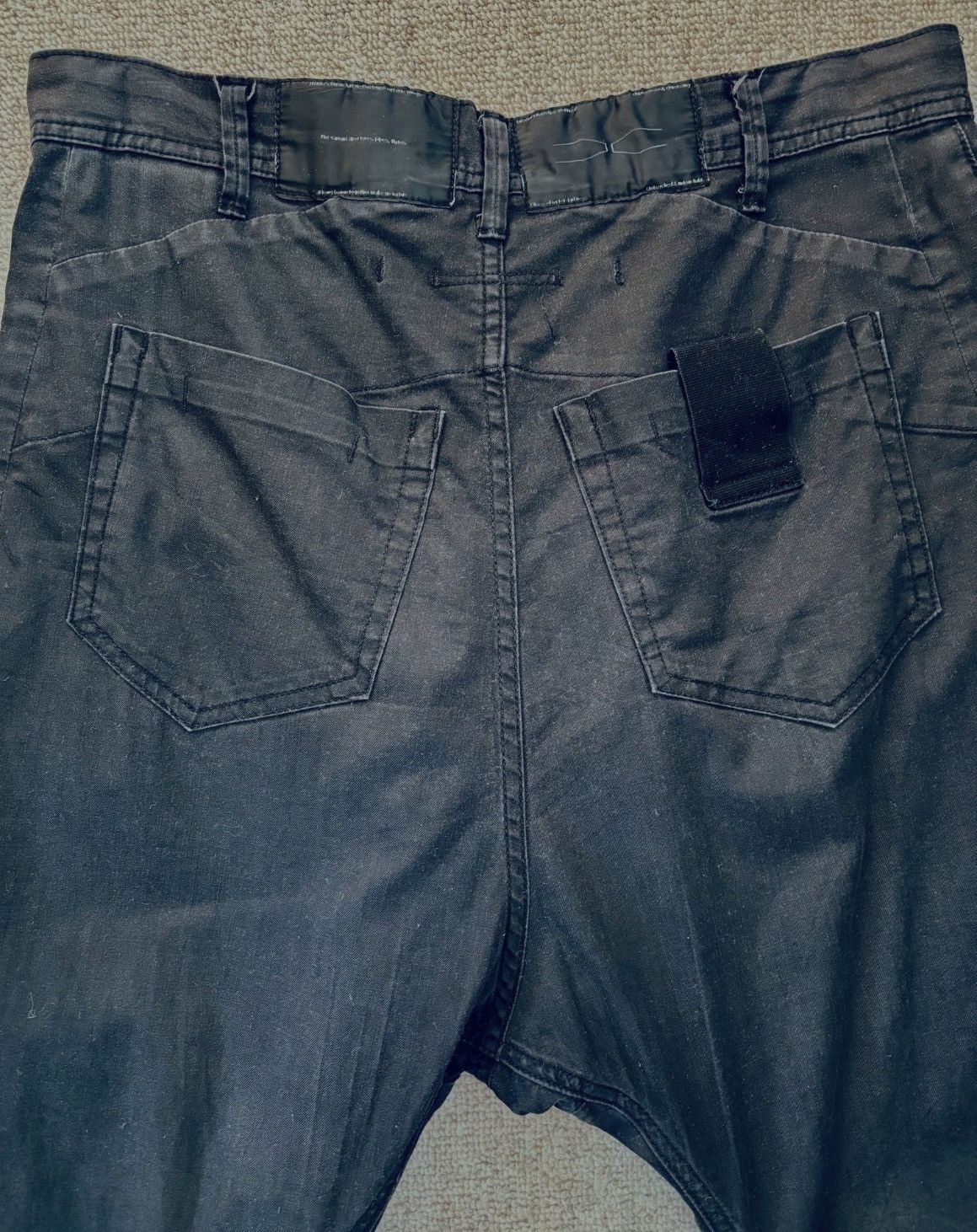Julius Julius_7 [sefiroth;] SS16 – stretch denim drop crotch pants Size US 32 / EU 48 - 7 Thumbnail