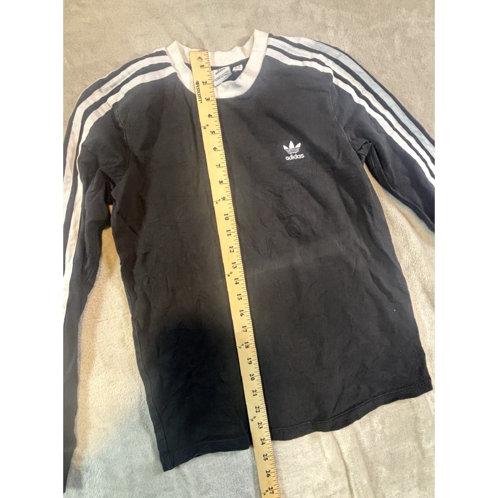 Adidas Adidas Classics 3-Stripes Long Sleeve Shirt Women S Black Pullover Casual Jersey Regular Fit Clean Wearable Vintage? Size S / US 4 / IT 40 - 5 Thumbnail