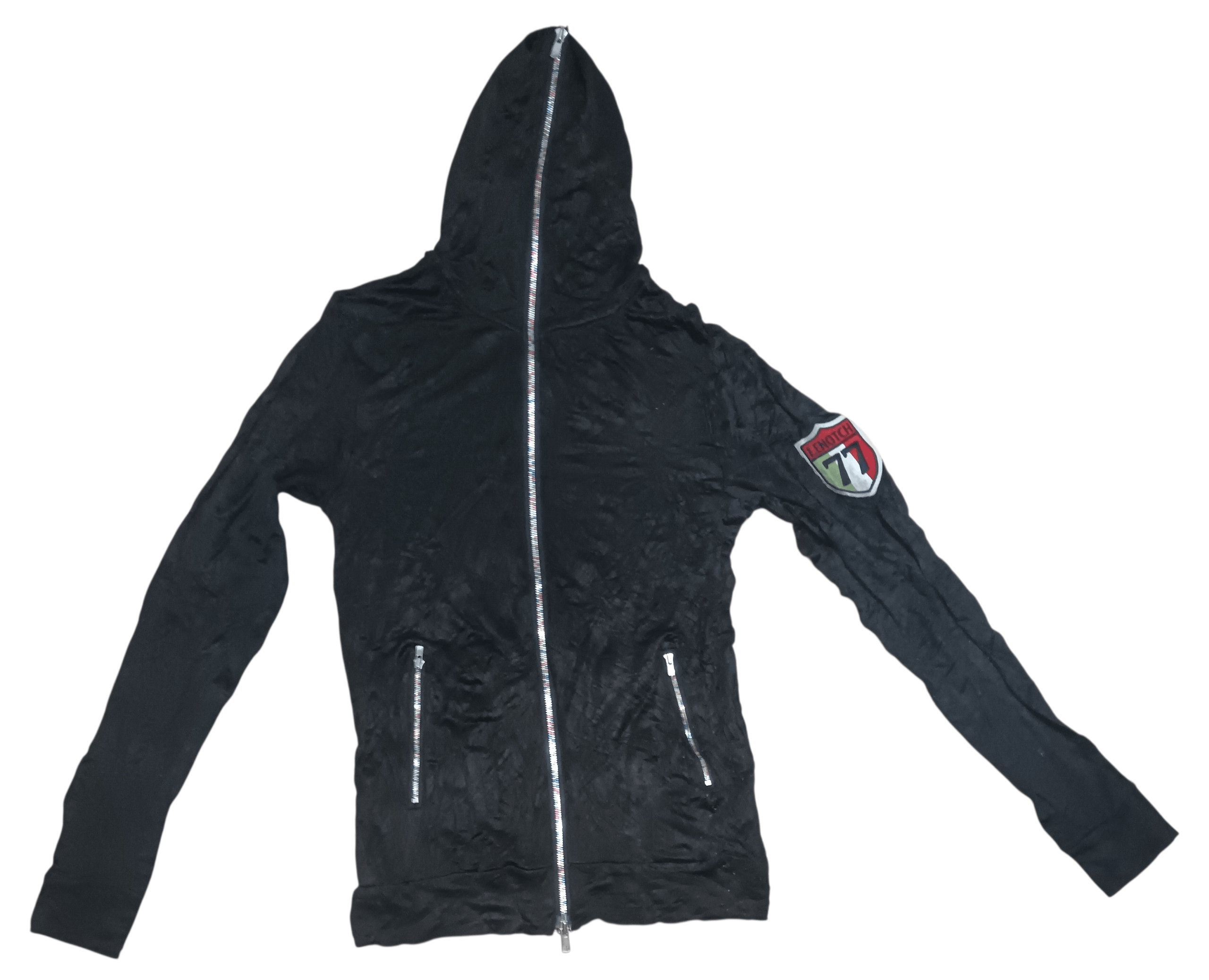 Japanese Brand LENOTCH STRECHTABLE FULL RAINBOW ZIPPER HOODIE Size US M / EU 48-50 / 2 - 1 Thumbnail