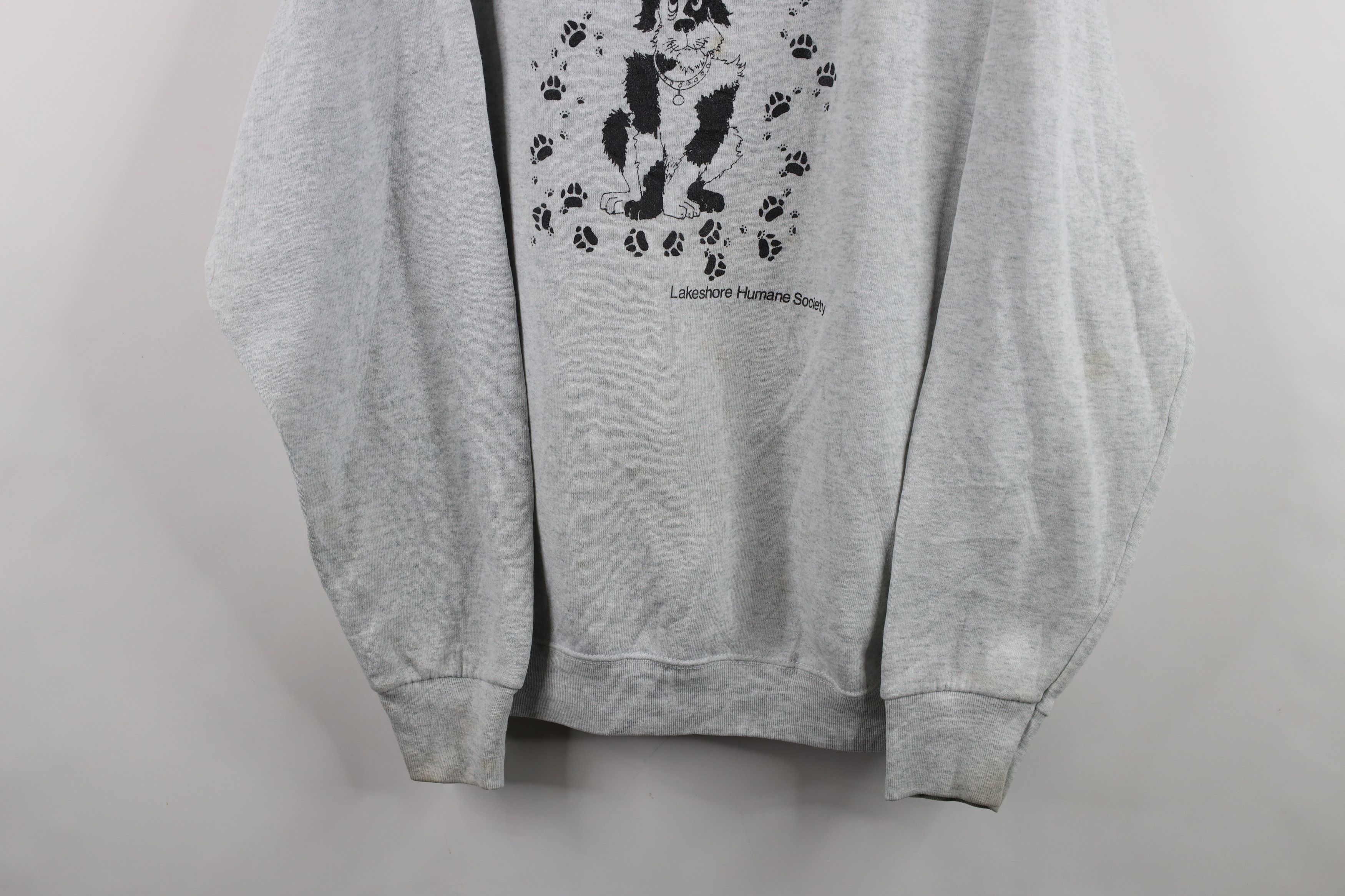 Vintage Vintage 90s Streetwear Humane Society Cat Dog Sweatshirt Size US XL / EU 56 / 4 - 3 Thumbnail