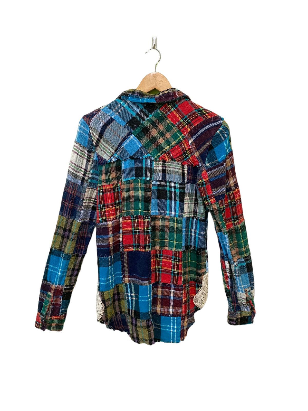 Designer × Japanese Brand × Vintage WE TGE FREE Patchworks Rebuild Flannel Size US XS / EU 42 / 0 - 10 Thumbnail