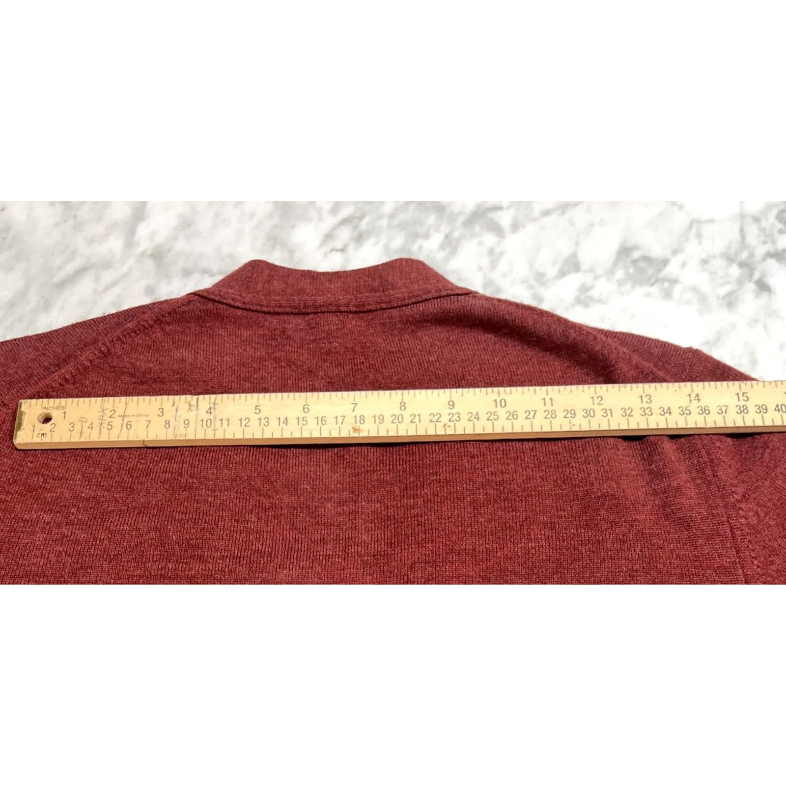 Lands' End VINTAGE Lands' End Wool Sweater Cardigan Women’s M Italy Brown Womens M Wool Sweater Brownish 1990s Secretary/Geek Size M / US 6-8 / IT 42-44 - 6 Thumbnail