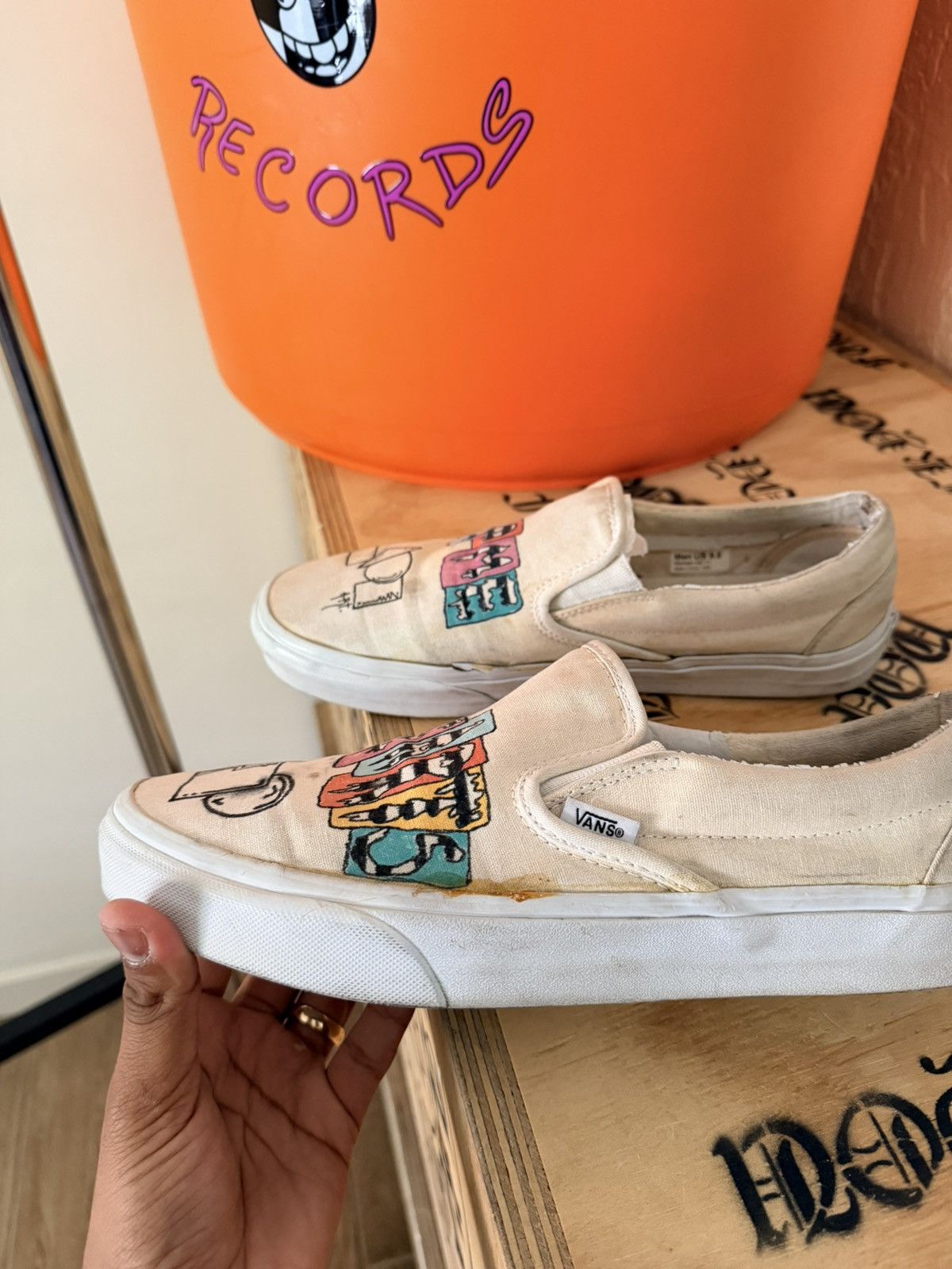 Matty Boy Chrome Heart Matty Boy Art Drawn Vans Off The Wall 9.5 Size US 9.5 / EU 42-43 - 6 Thumbnail