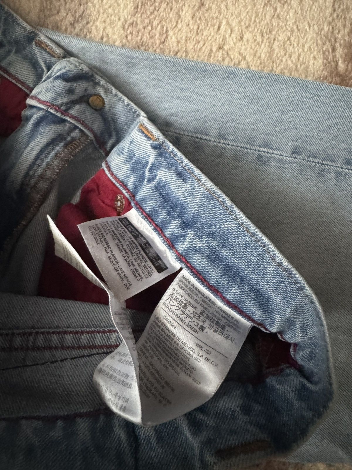 Levi's Levis 511 pants flared jeans denim baby blue 34/34 swag Size US 34 / EU 50 - 4 Thumbnail