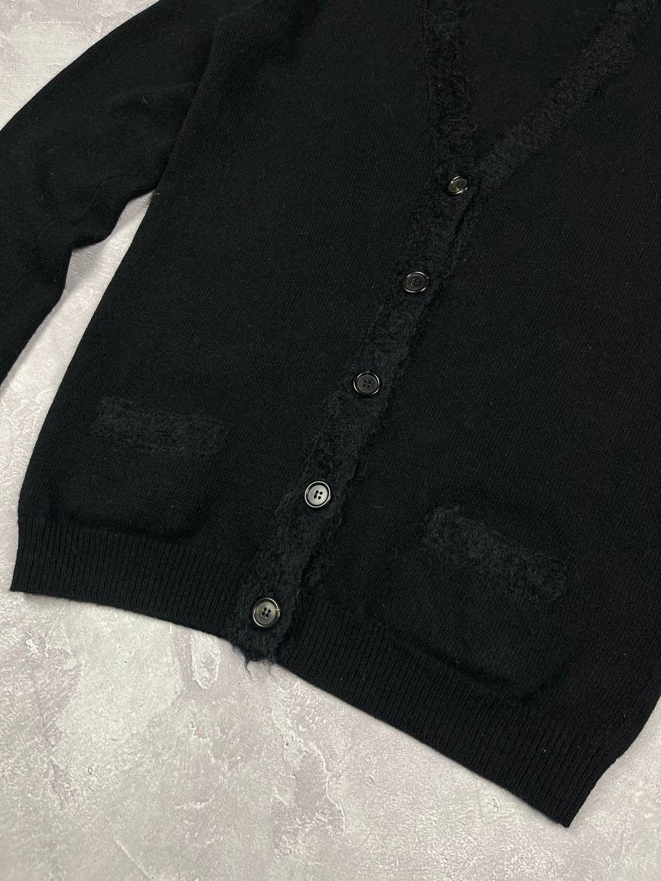 Prada PRADA Black Wool Knit Cardigan Sweater Button Long Sleevee Size US S / EU 44-46 / 1 - 2 Thumbnail