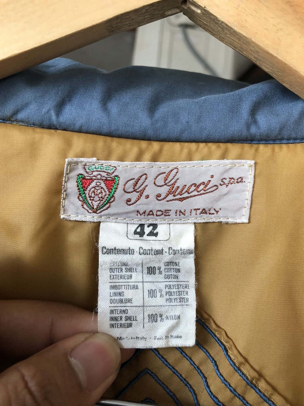 Gucci Rare🔥 Vintage Gucci Distressed Padding Jacket Size US XS / EU 42 / 0 - 5 Thumbnail