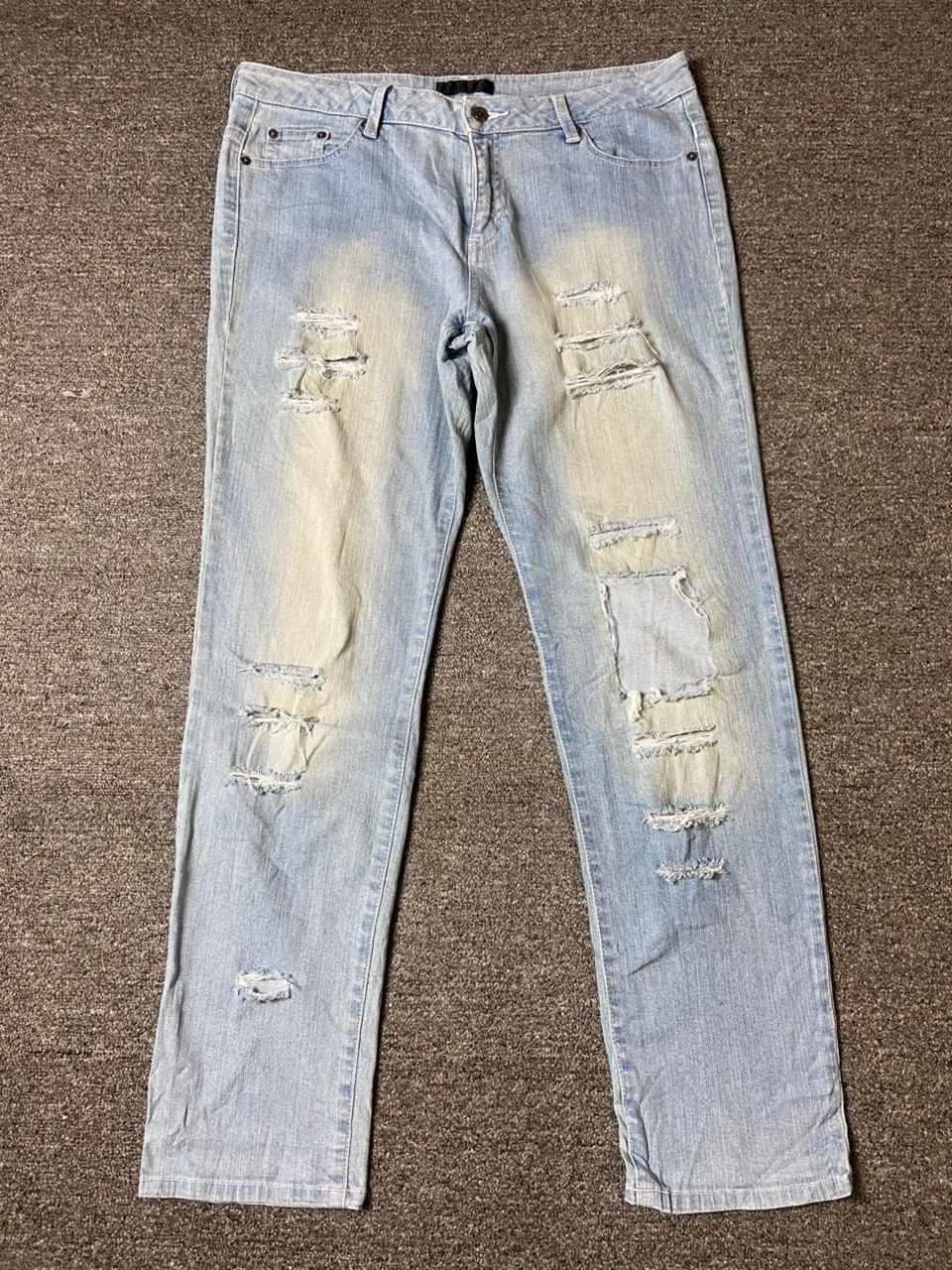 Japanese Brand × Vintage Japanese Brand Distressed Denim Ripped Jeans (123) Size US 34 / EU 50 - 1 Thumbnail
