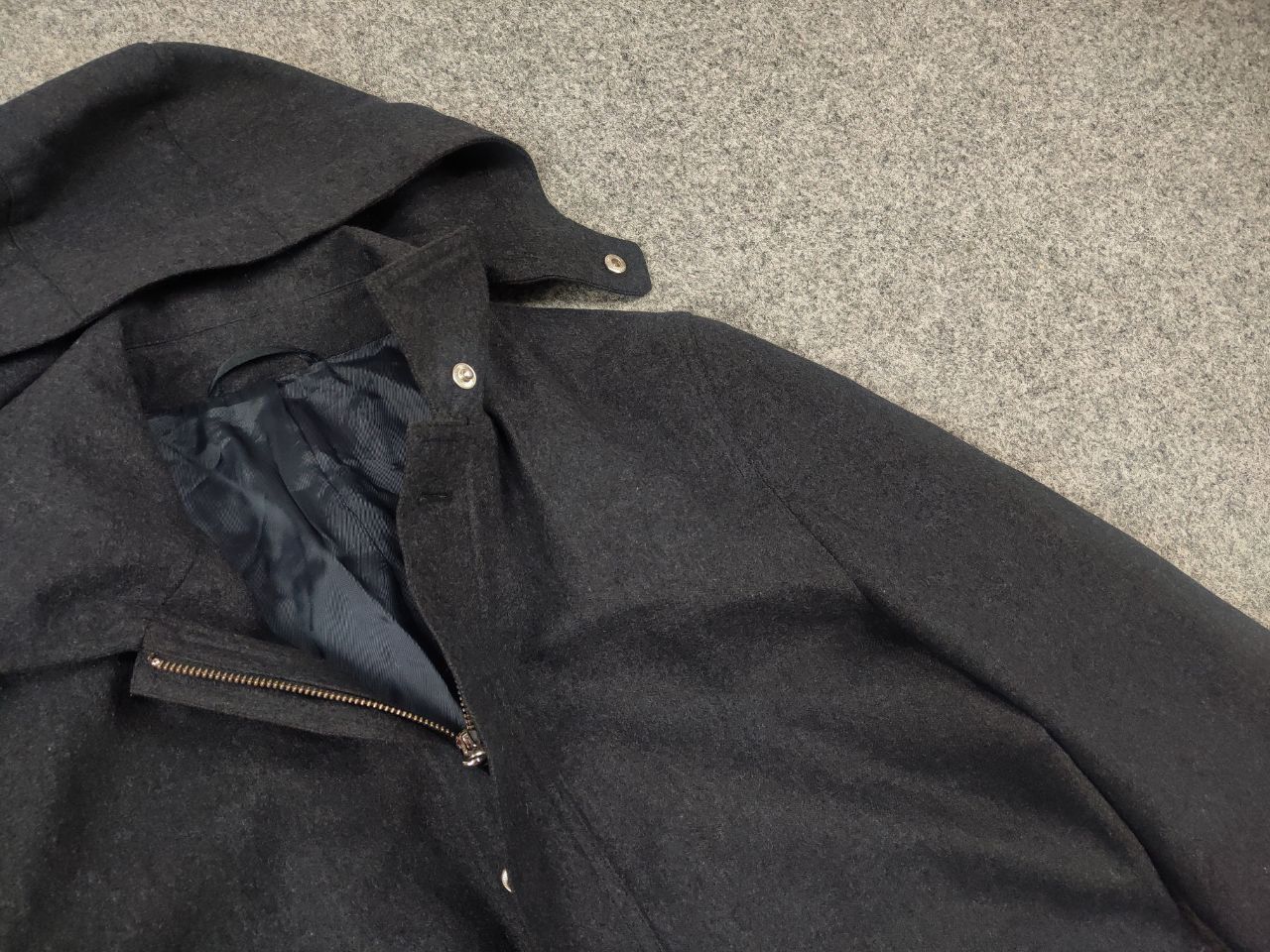 Bonnegueule BonneGueule Schoeller switzerland wool raincoat Zip Jacket Size US S / EU 44-46 / 1 - 7 Thumbnail