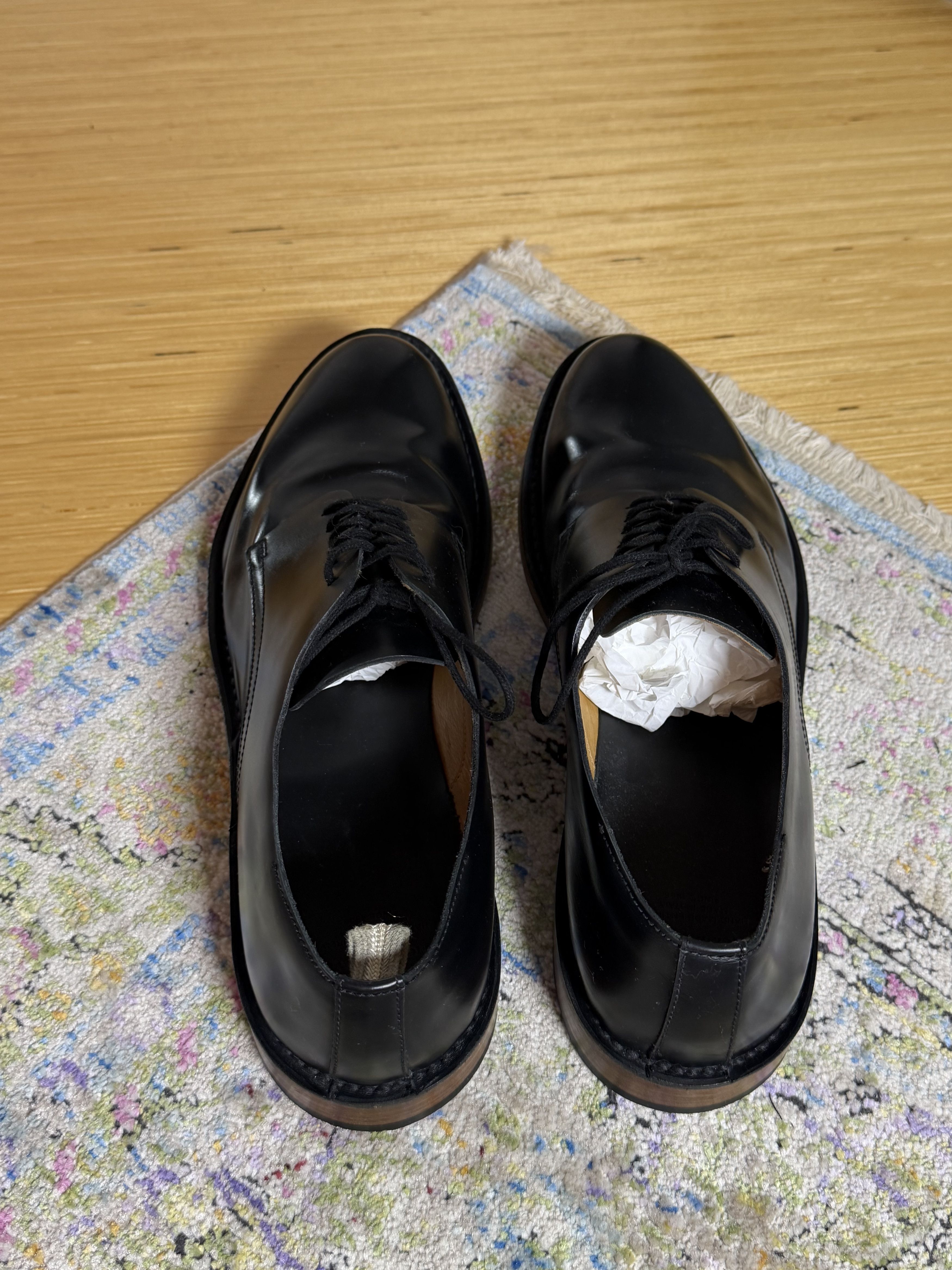 Officine Creative Officine Creative Black Leather Derby Shoes ANATOMIA 012 Size US 11 / EU 44 - 7 Thumbnail
