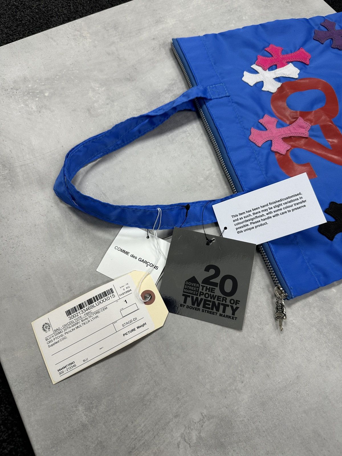 Chrome Hearts × Dover Street Market Chrome Hearts DSM 20th Anni 1 of 1 Multicolor Cross Tote Bag Size ONE SIZE - 7 Thumbnail