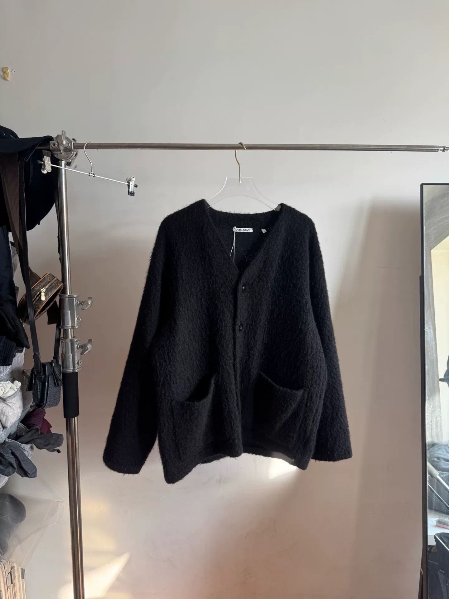 Our Legacy Black Mohair Cardigan