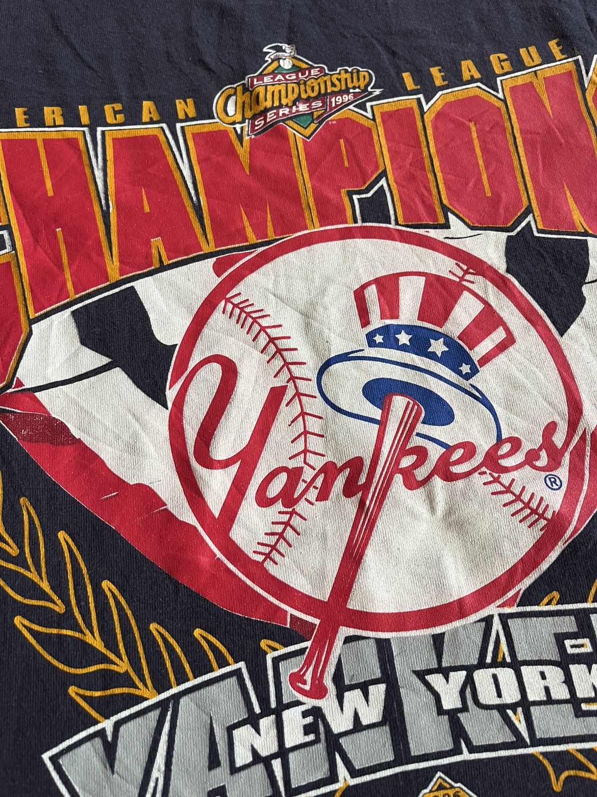 Lee Vintage 1996 New York Yankees NYY Champions Tee 90s XXL Size US XXL / EU 58 / 5 - 4 Thumbnail