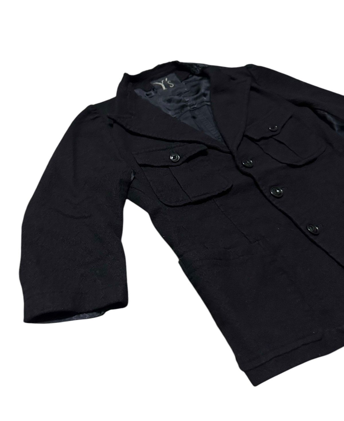 Yohji Yamamoto Y’s Yohji Yamamoto two layer linen wool coat Size S / US 4 / IT 40 - 4 Thumbnail