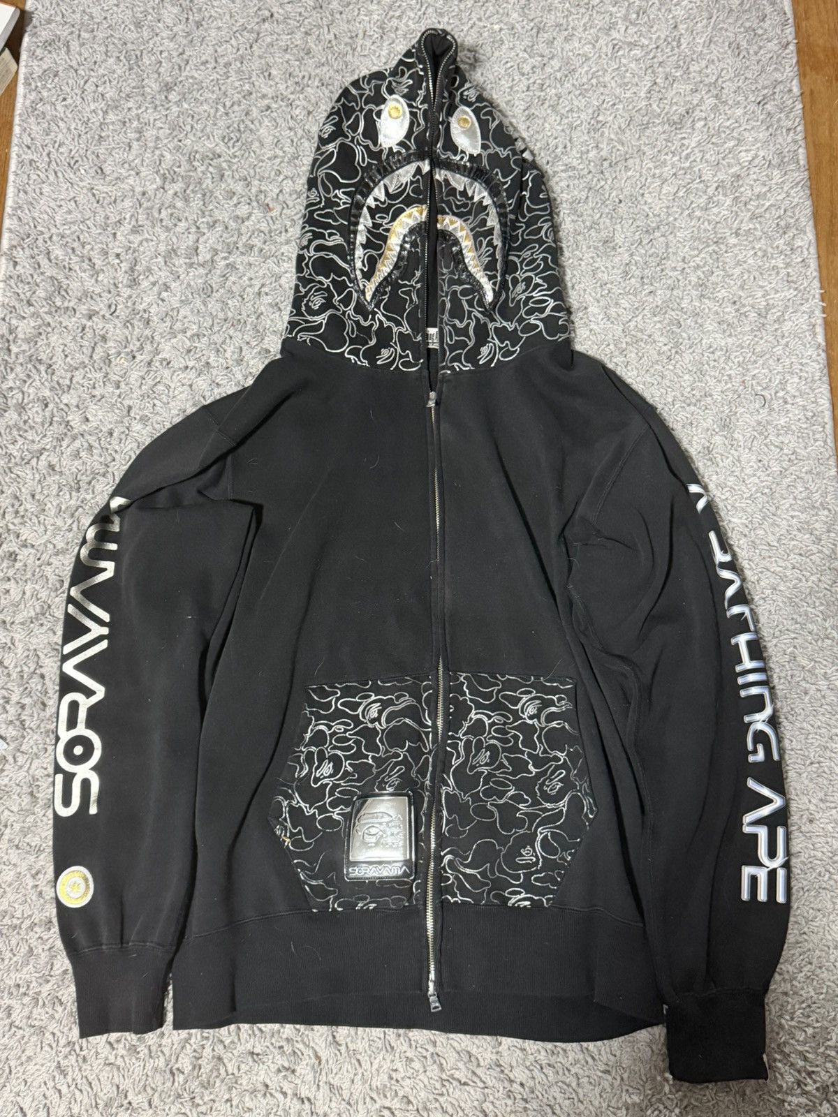 Bape BAPE x Hajime Sorayama Shark Full Zip Hoodie | Grailed