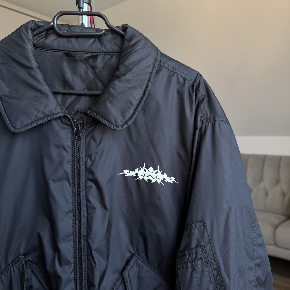 Japanese Brand × Vintage Vintage Bomber Jacket Tribal Print Boxy Opium Japanese y2k Size US XL / EU 56 / 4 - 5 Thumbnail